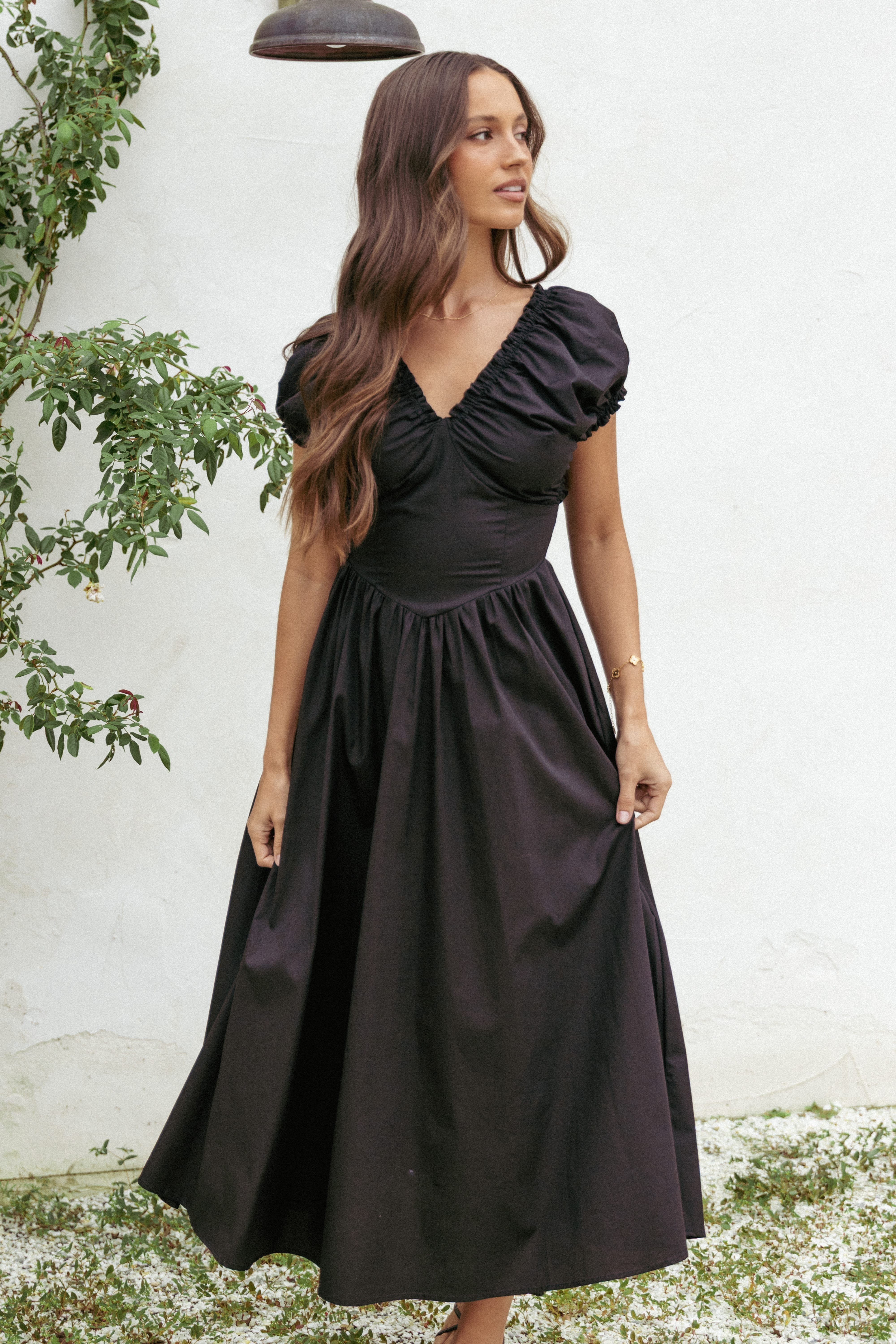 DRESSES Larson Midi Dress - Black