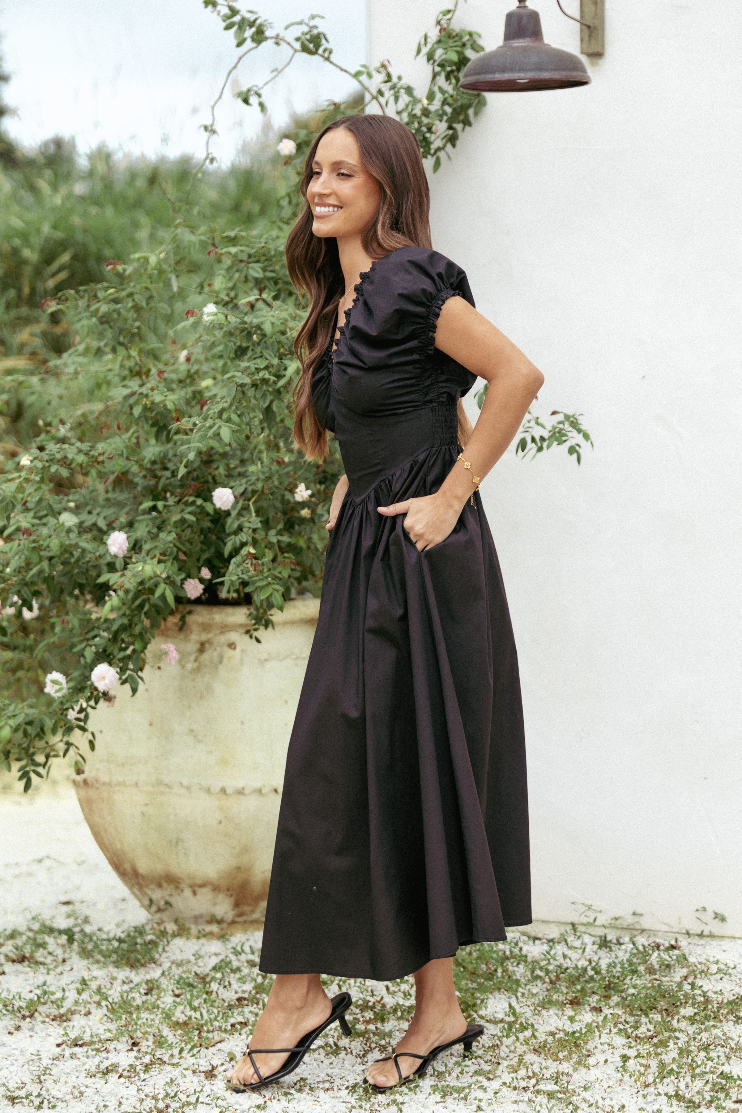 DRESSES Larson Midi Dress - Black
