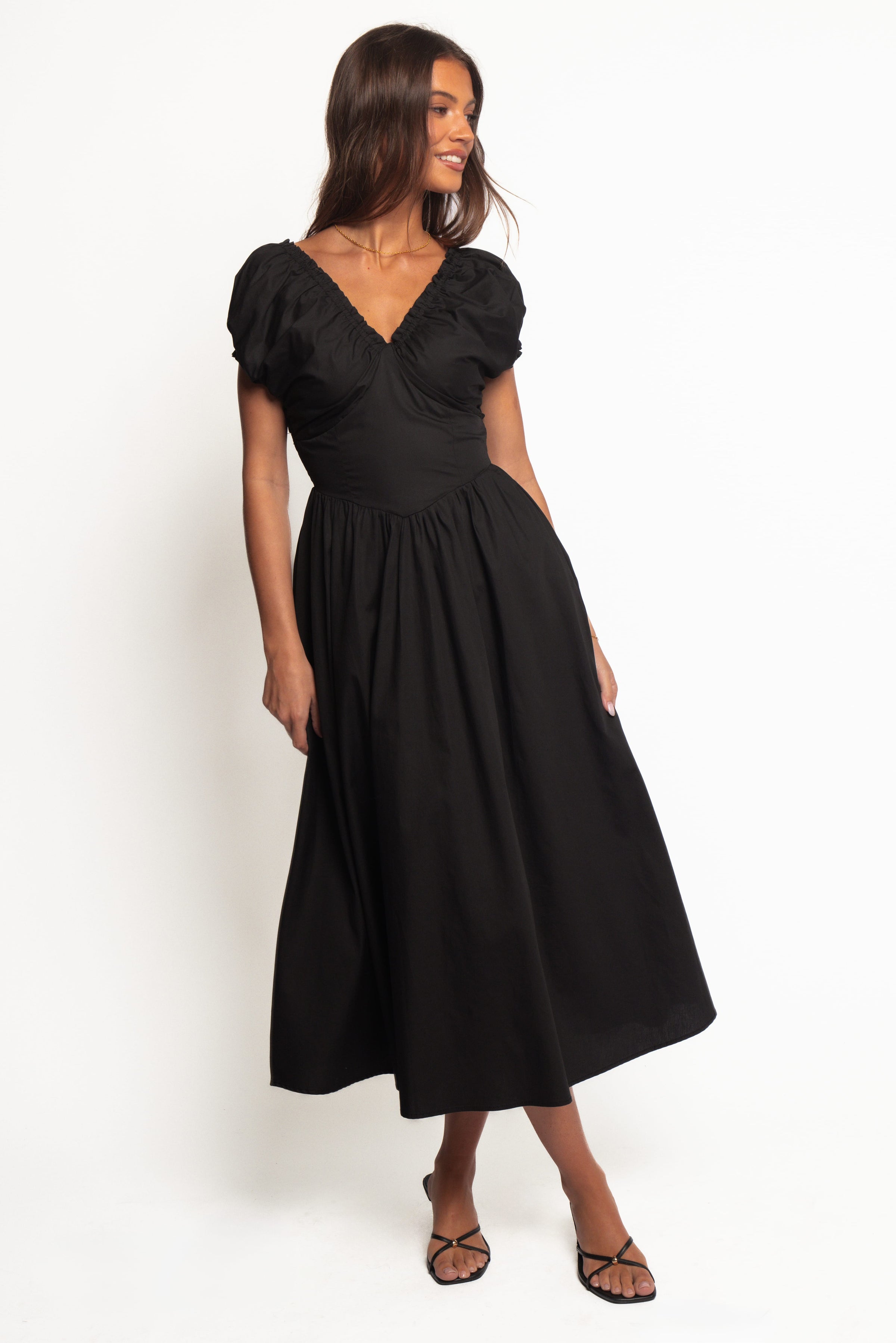 DRESSES Larson Midi Dress - Black