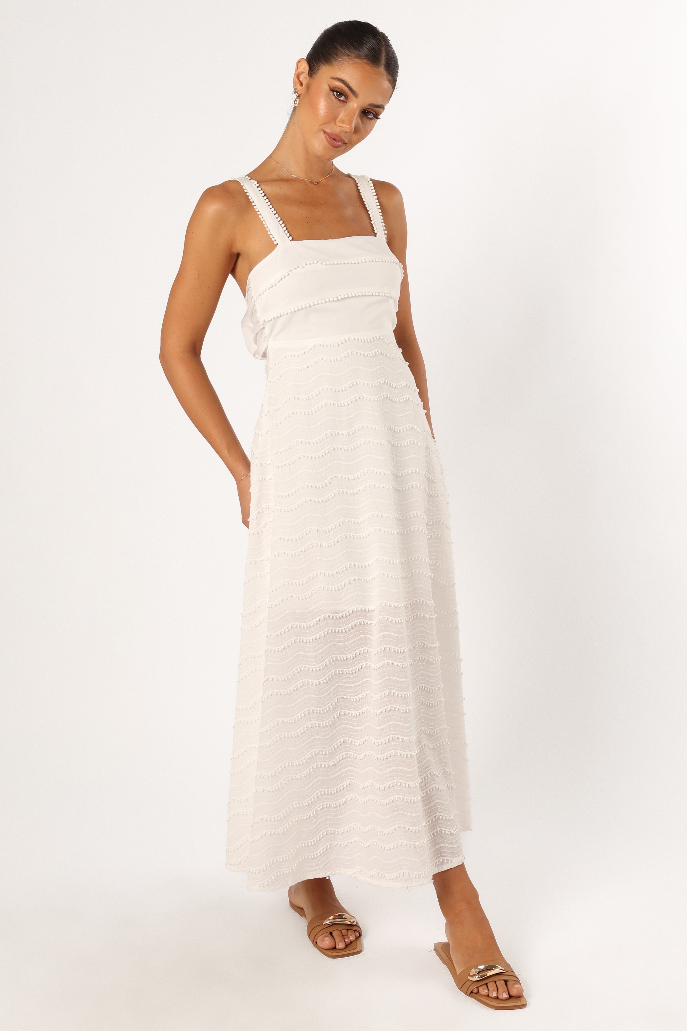 DRESSES Latrell Midi Dress - White