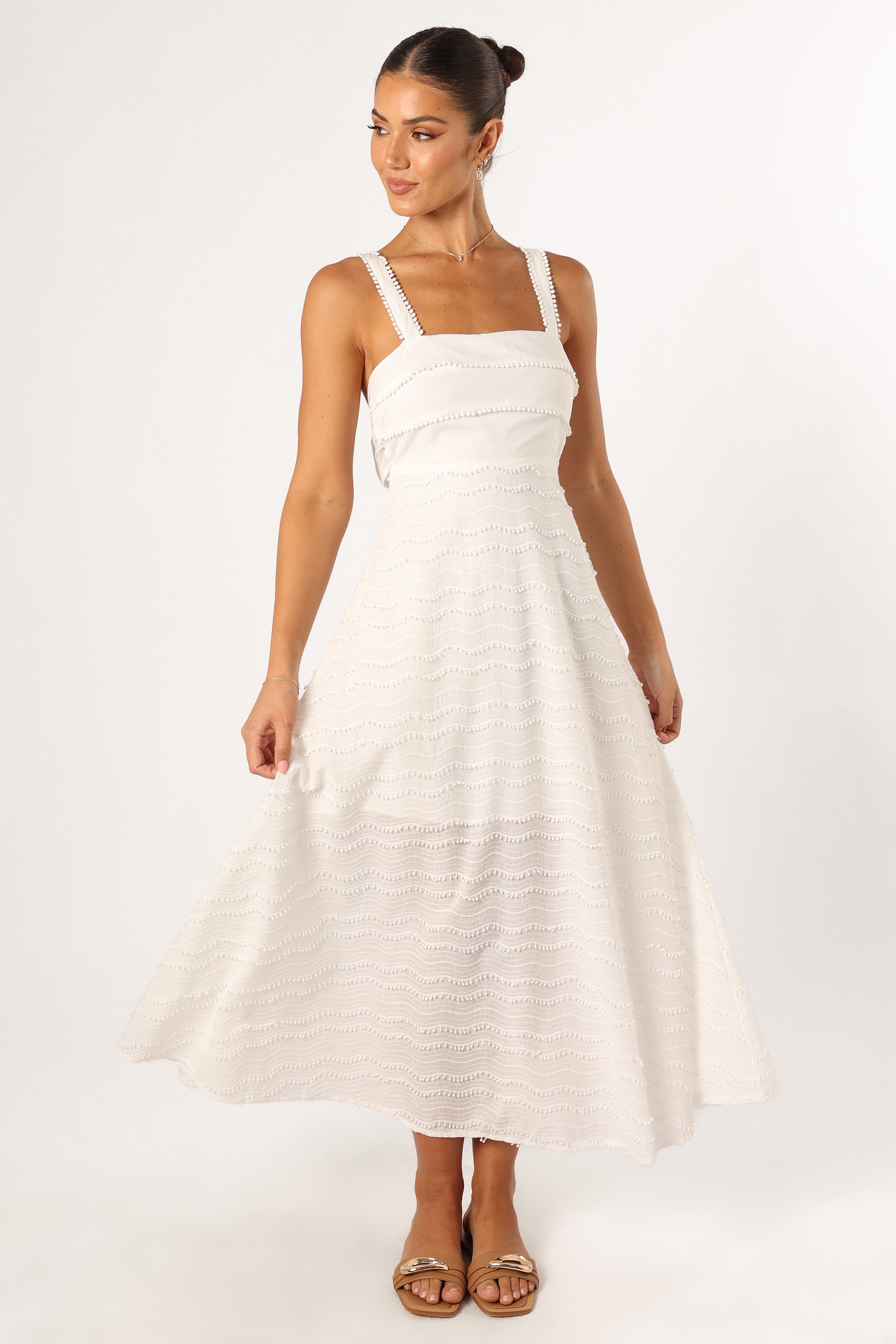 DRESSES Latrell Midi Dress - White