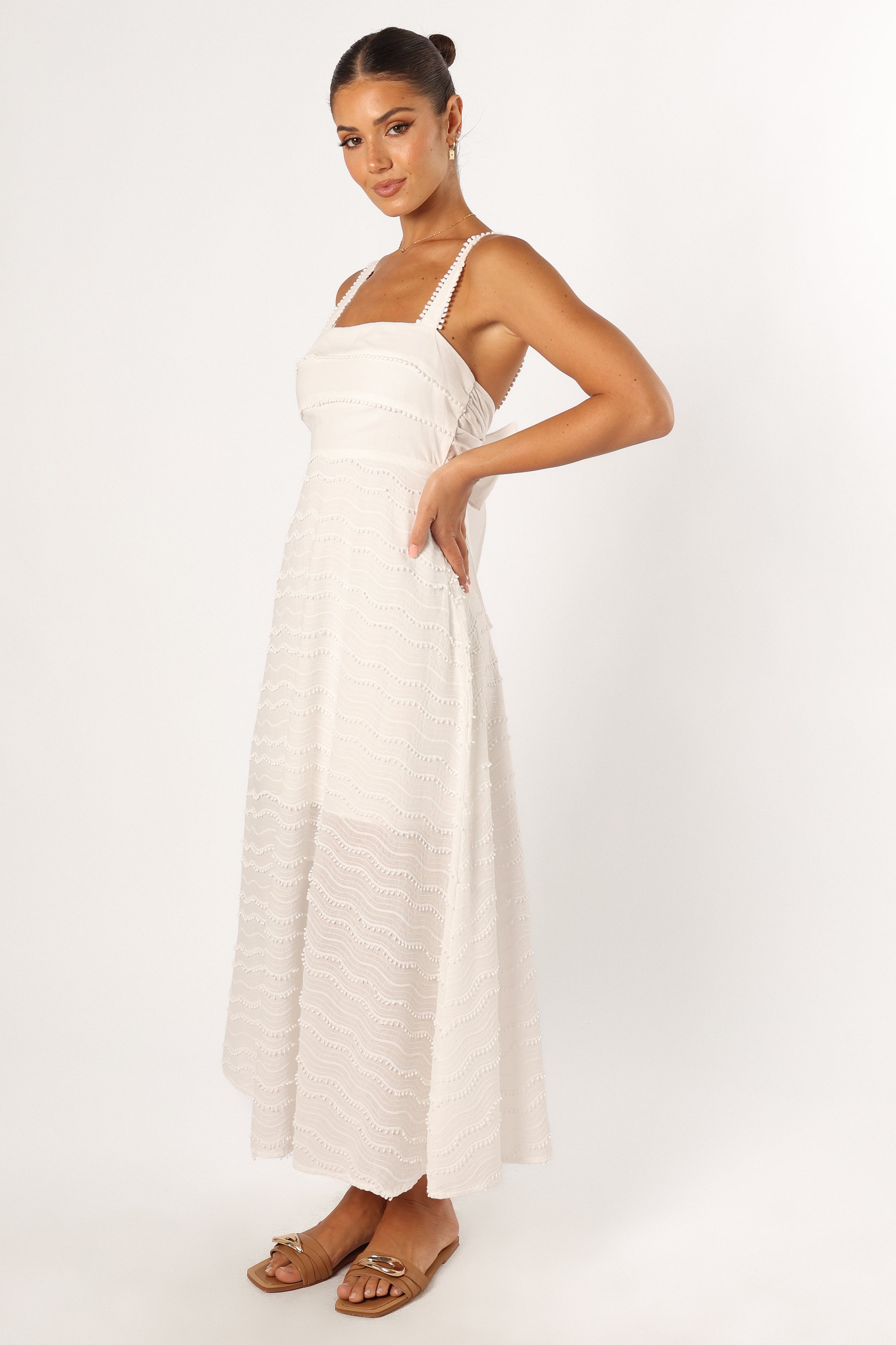 DRESSES Latrell Midi Dress - White