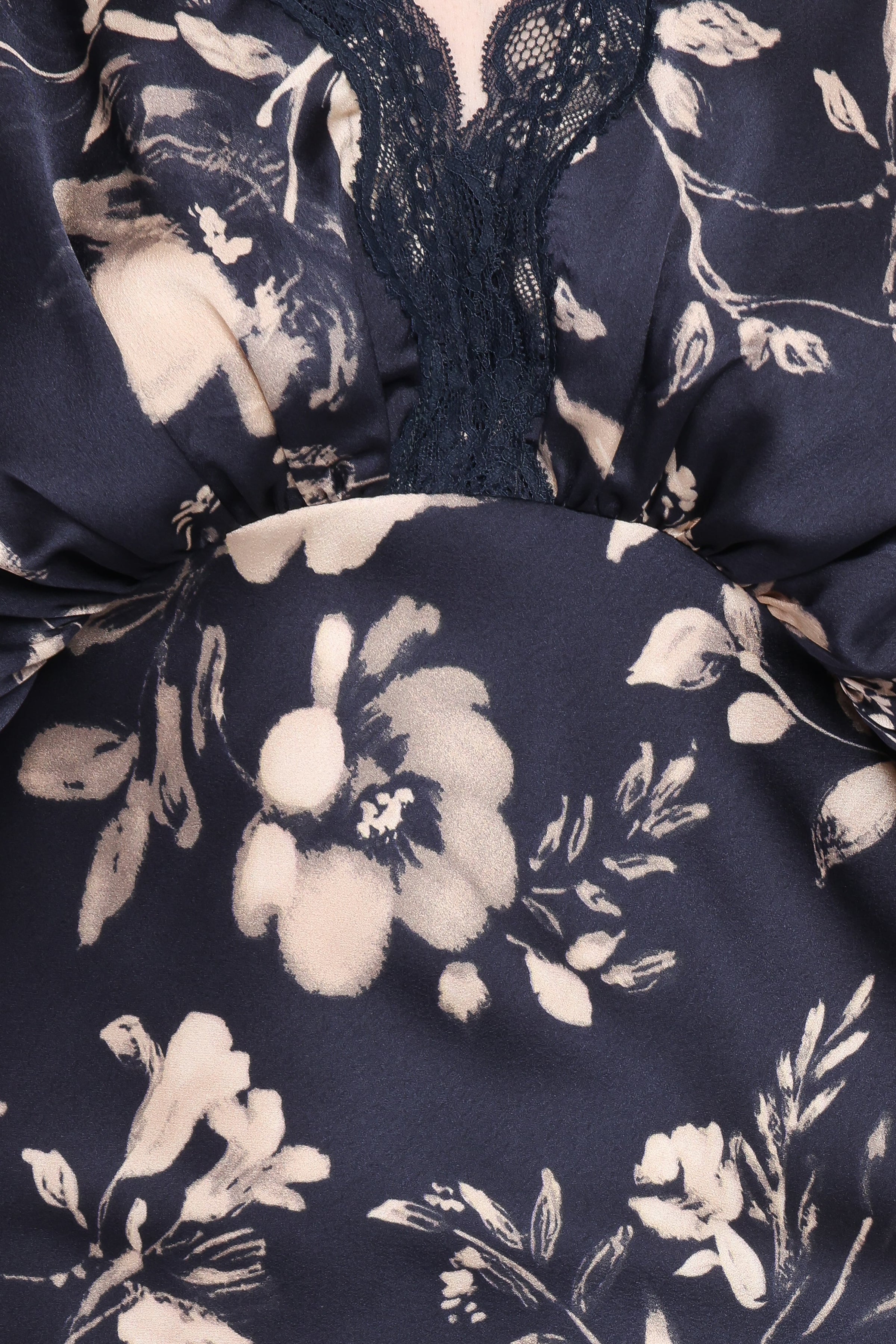 DRESSES Laurent Midi Dress - Navy Cream Floral