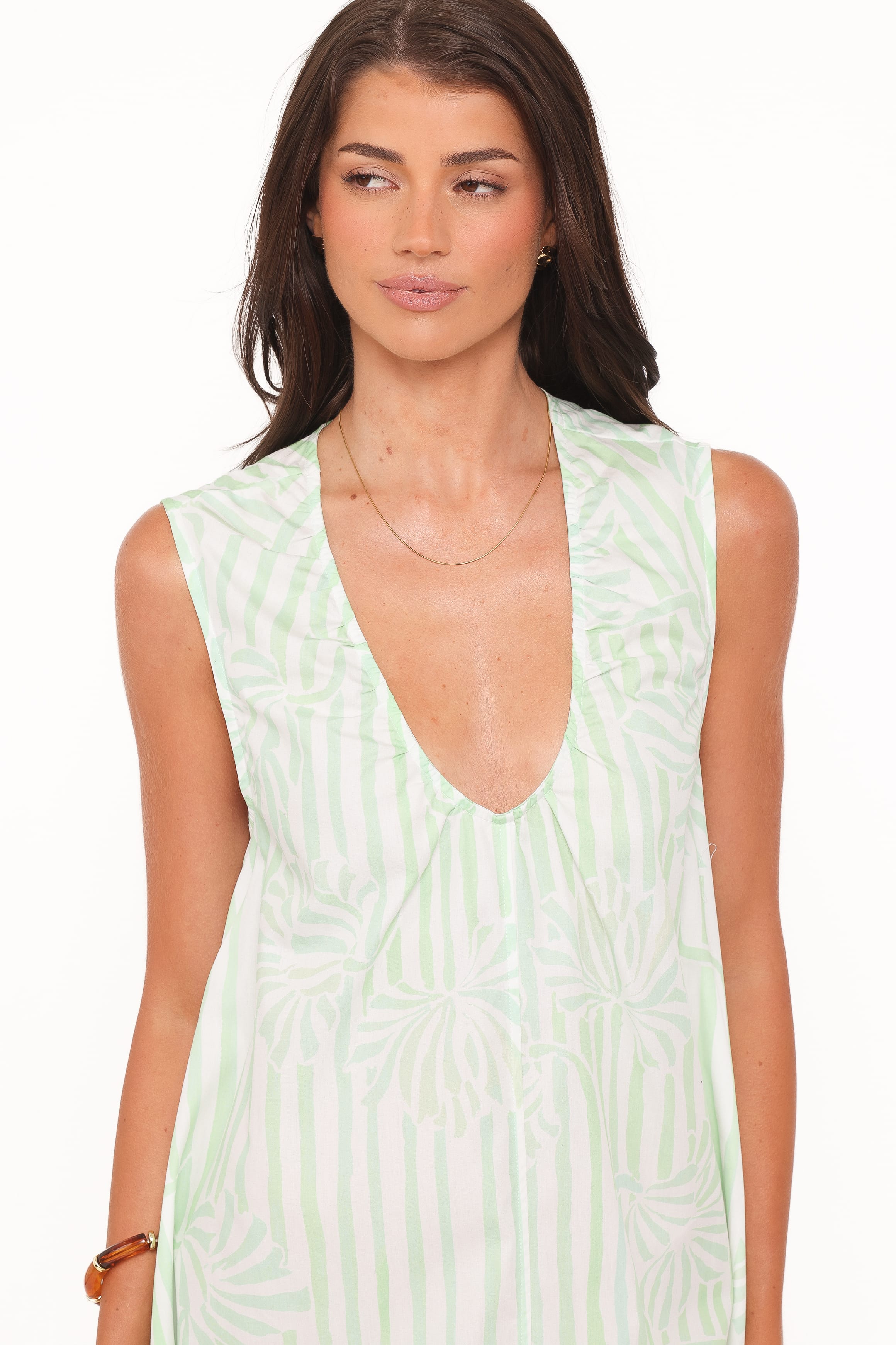 DRESSES Laurita Maxi Dress - Jade Painted Stripe