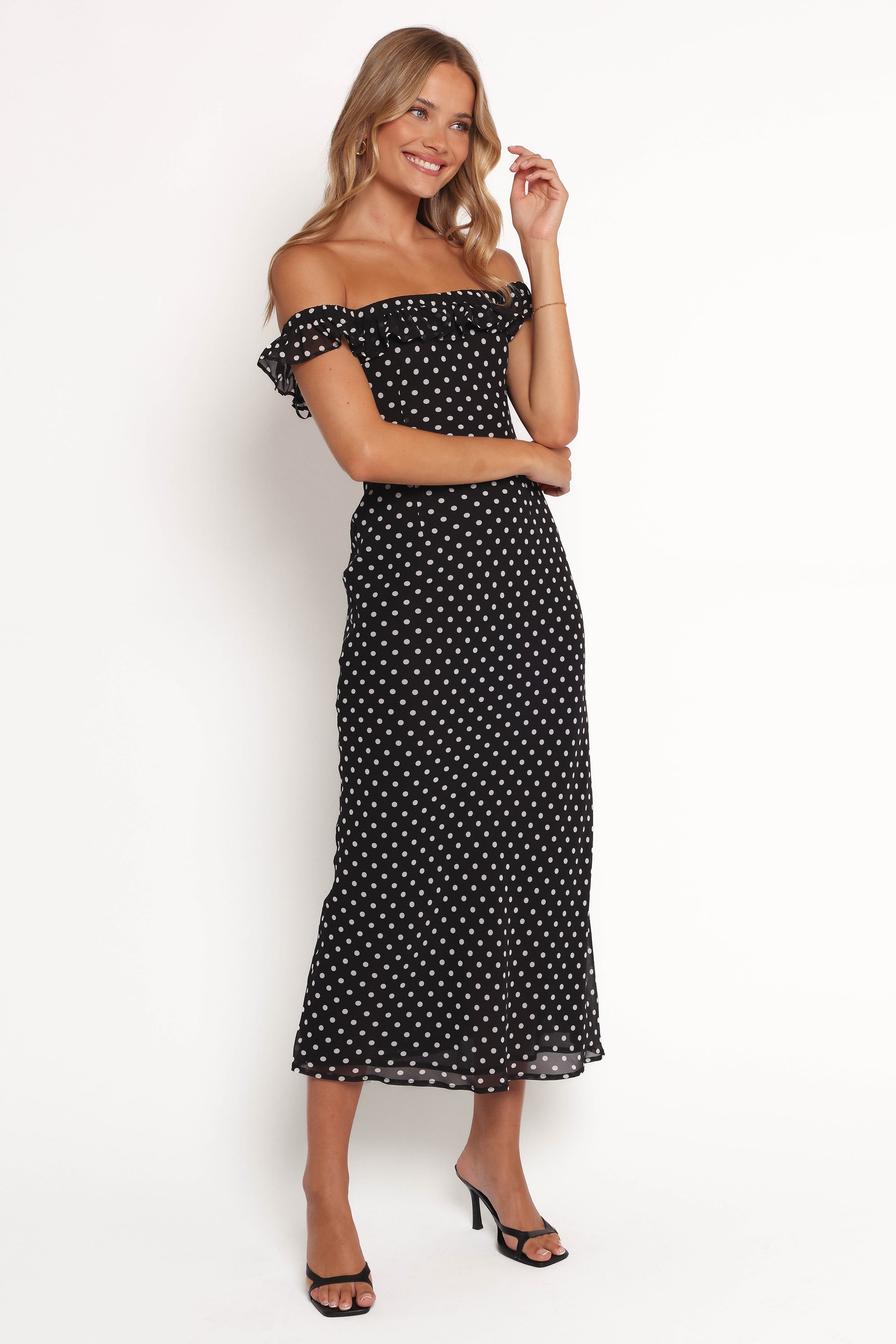 DRESSES Layana Midi Dress - Black/White