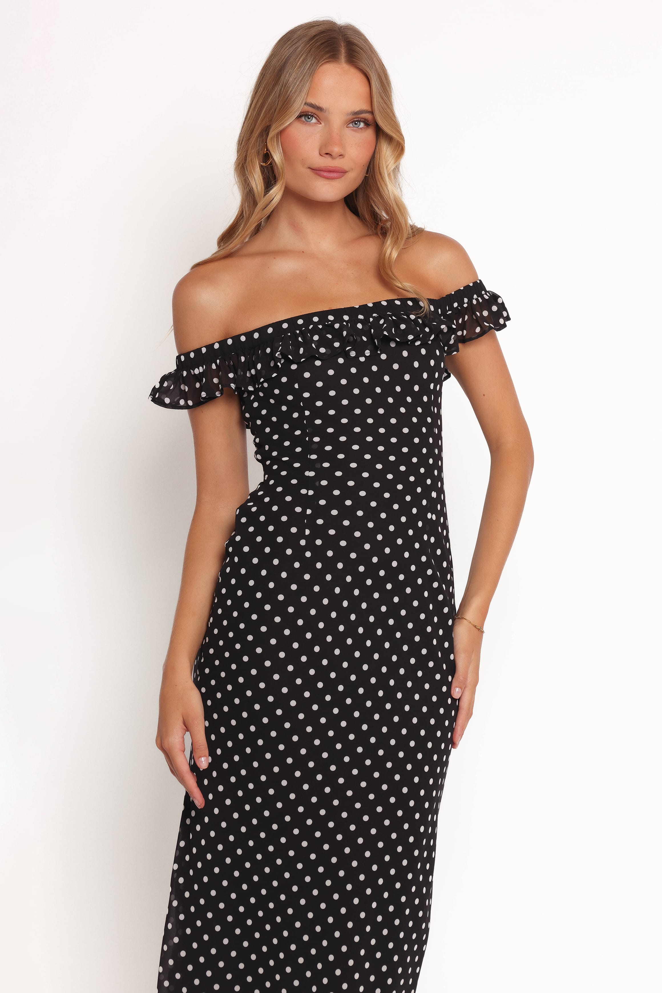 DRESSES Layana Midi Dress - Black/White
