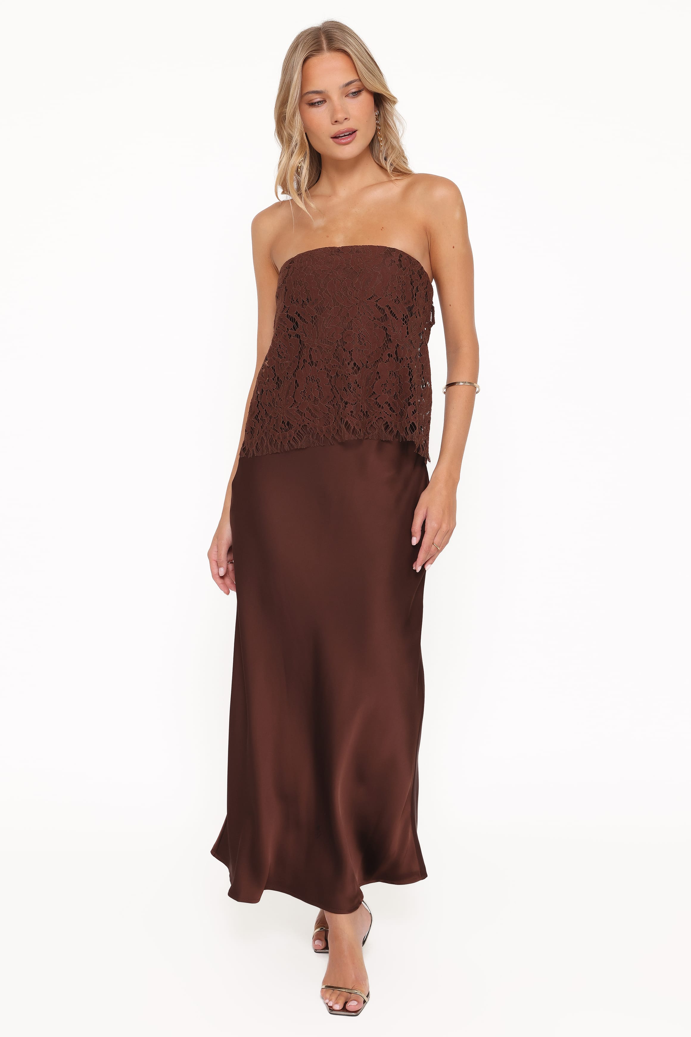 DRESSES Lelita Strapless Maxi Dress - Brown