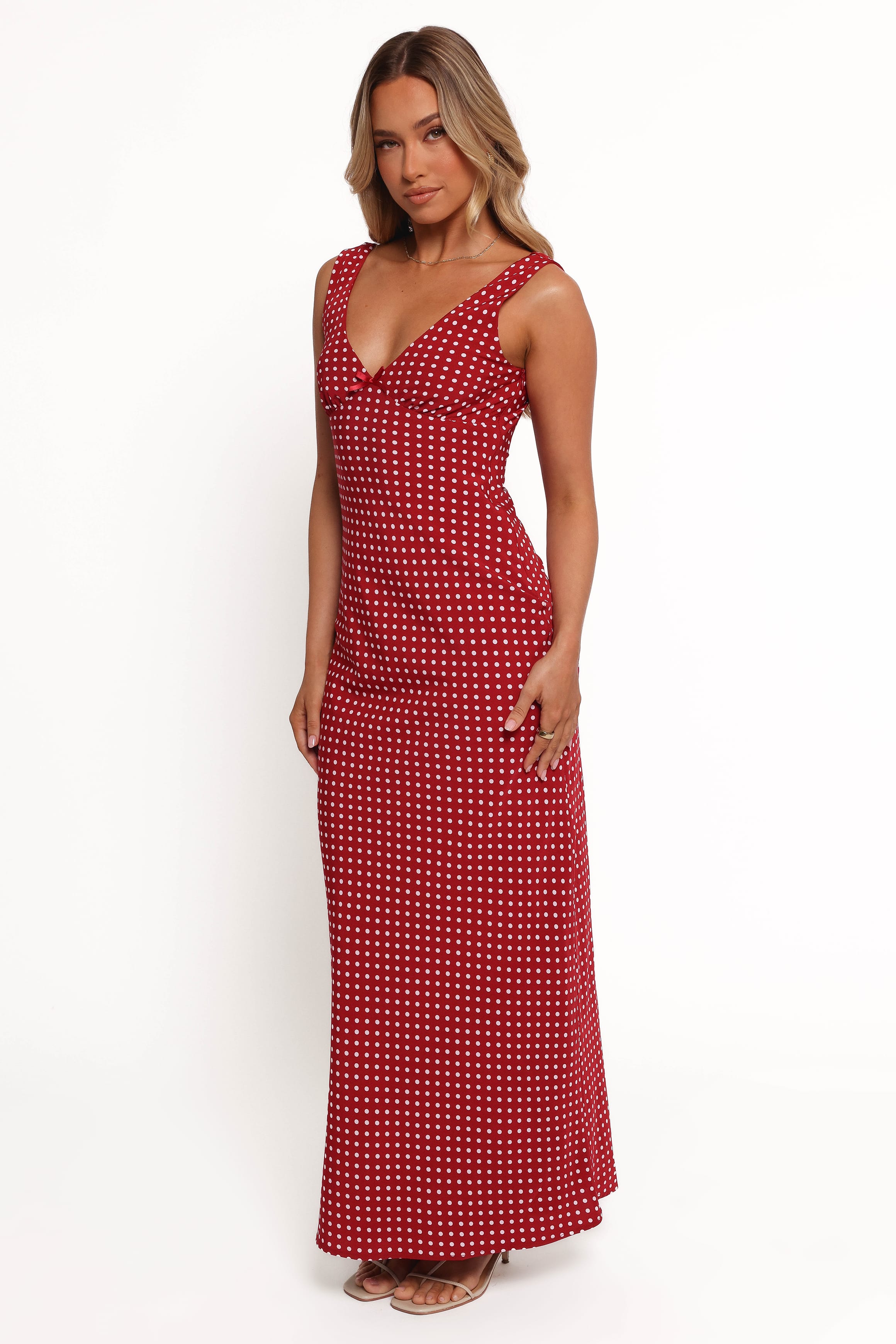 DRESSES Leni Maxi Dress - Red Polka Dot