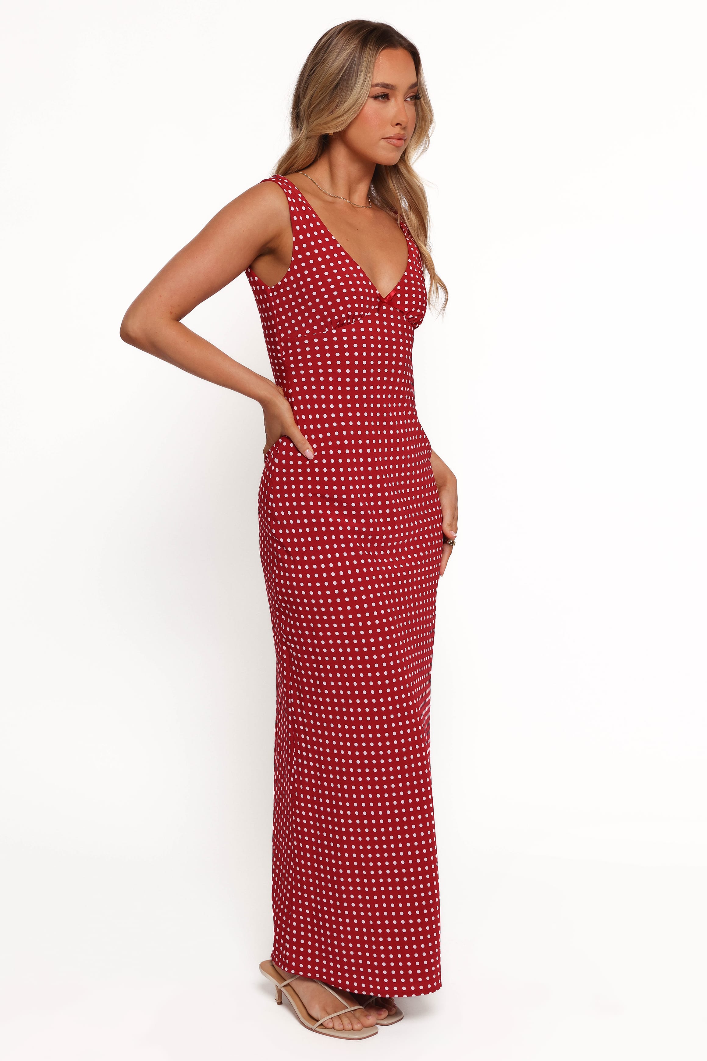 DRESSES Leni Maxi Dress - Red Polka Dot