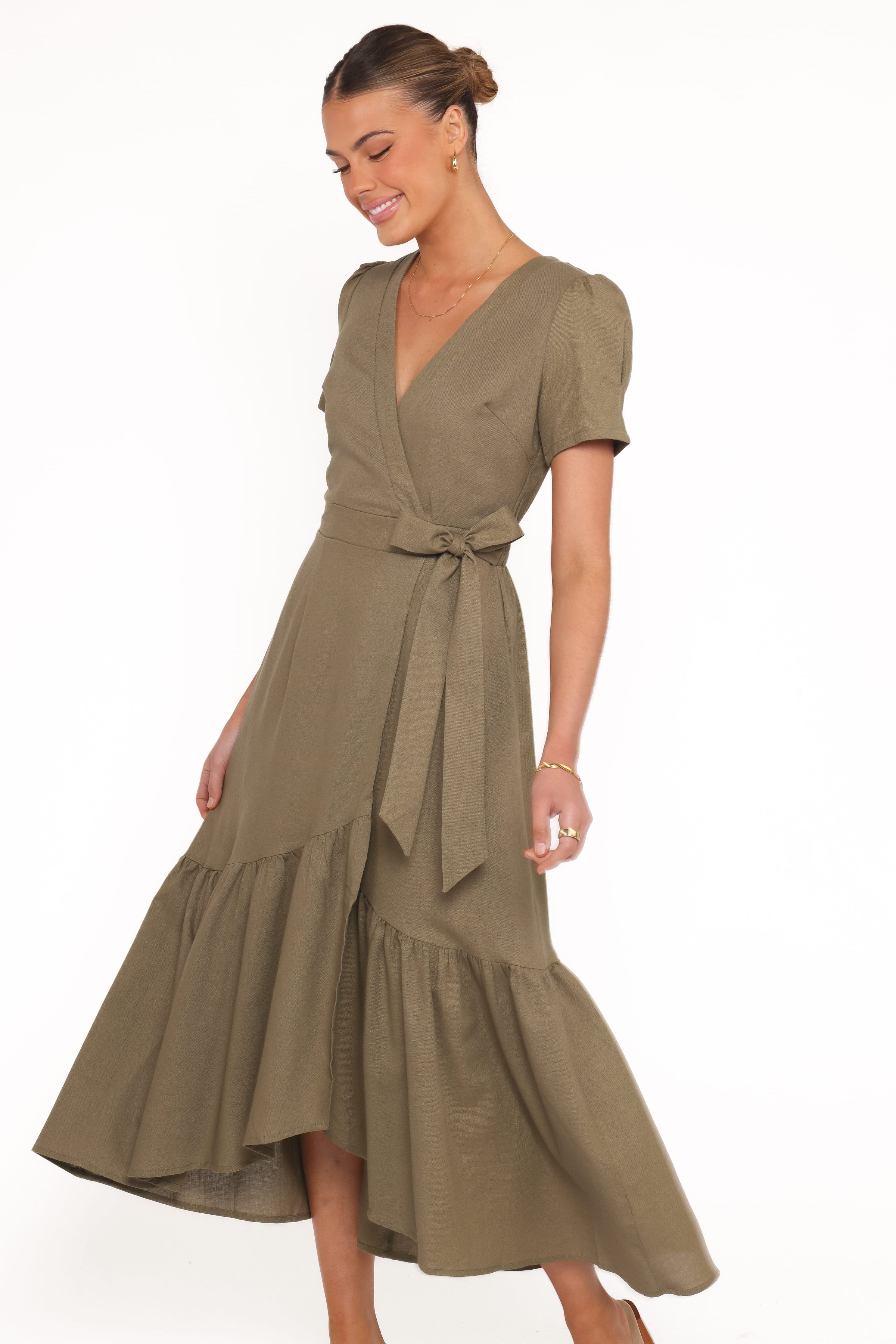 DRESSES Leontine Midi Dress - Olive
