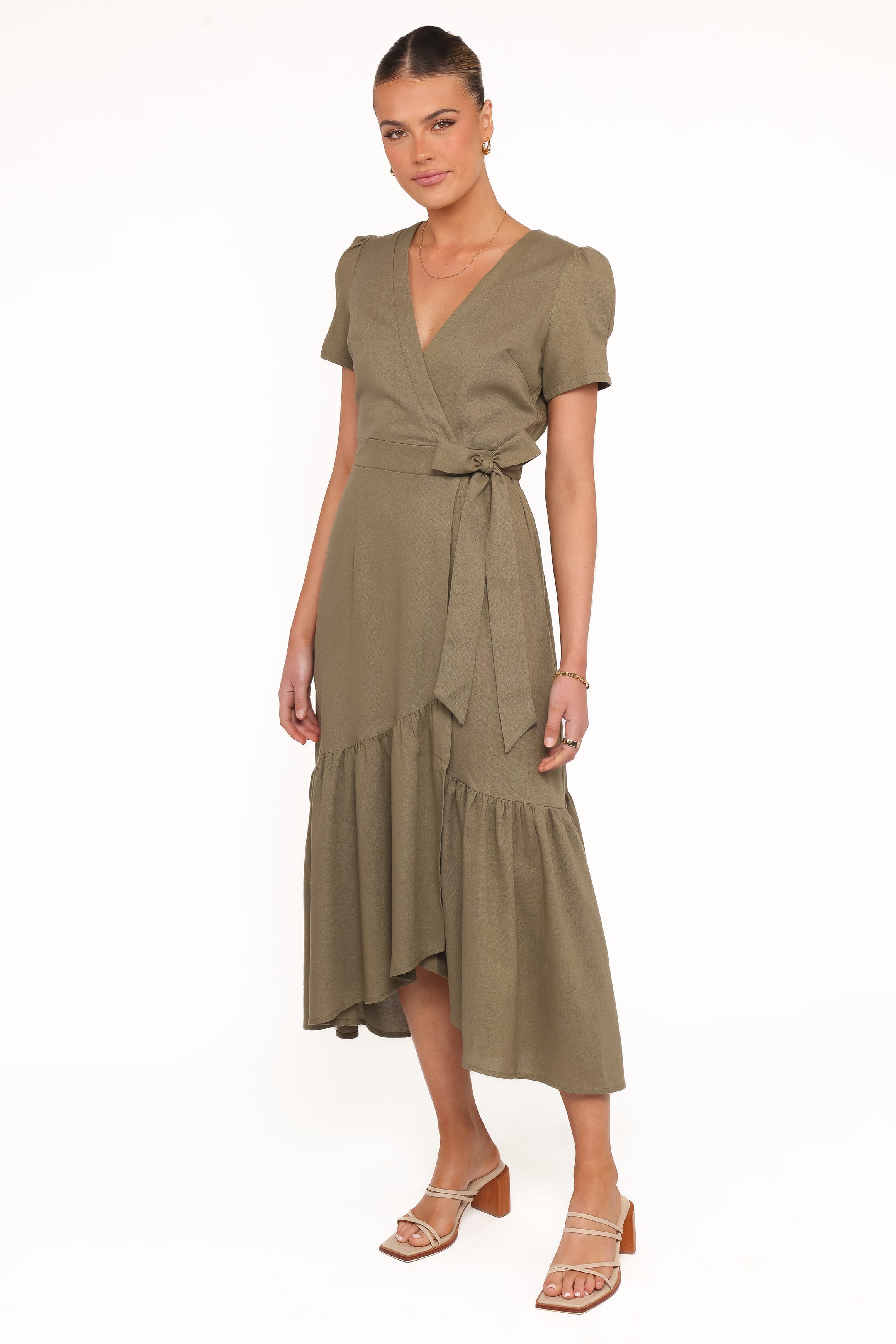 DRESSES Leontine Midi Dress - Olive