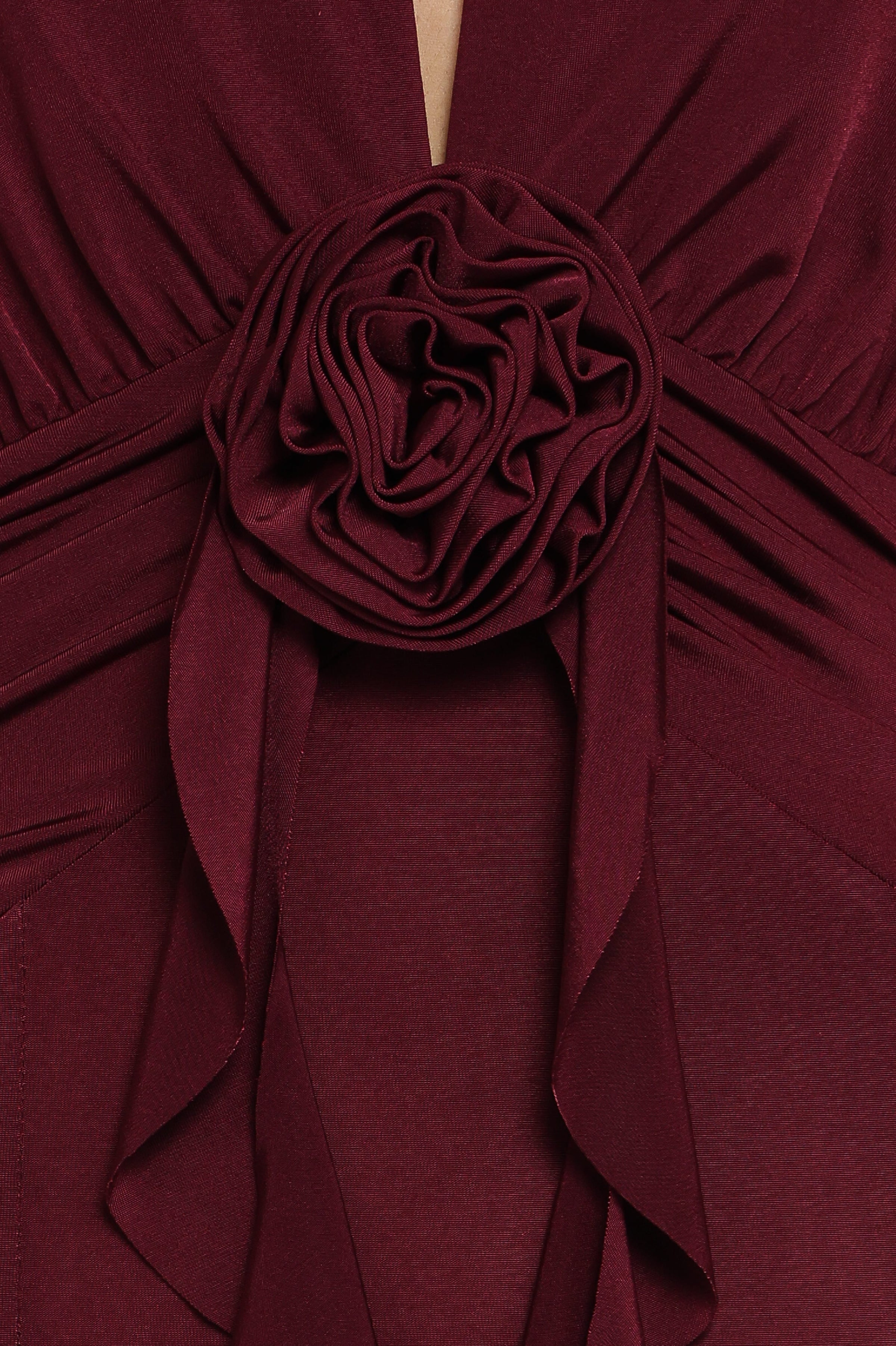 DRESSES Leowna Halterneck Maxi Dress - Burgundy