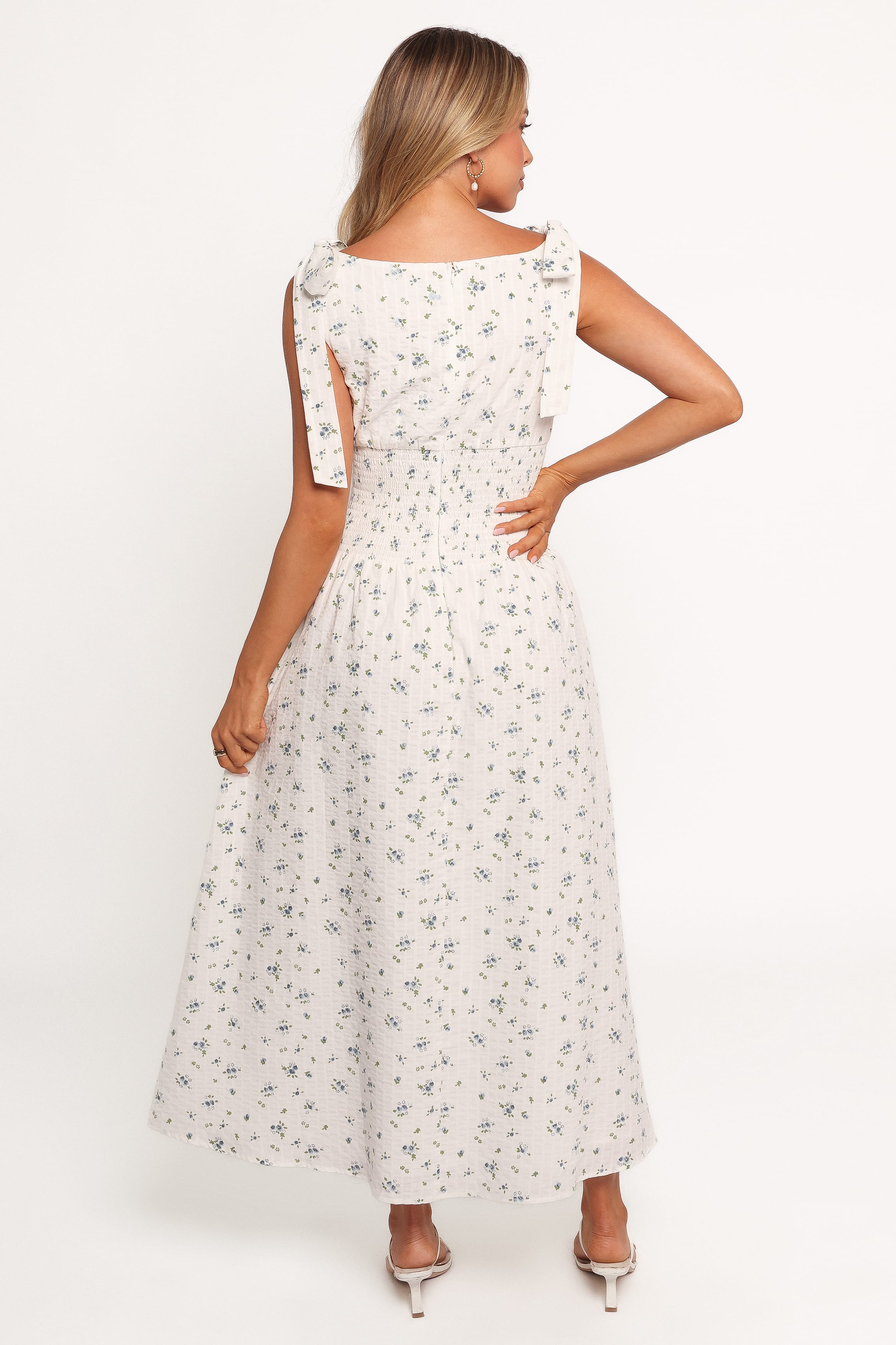 DRESSES Leticia Midi Dress - Blue Ditsy Floral