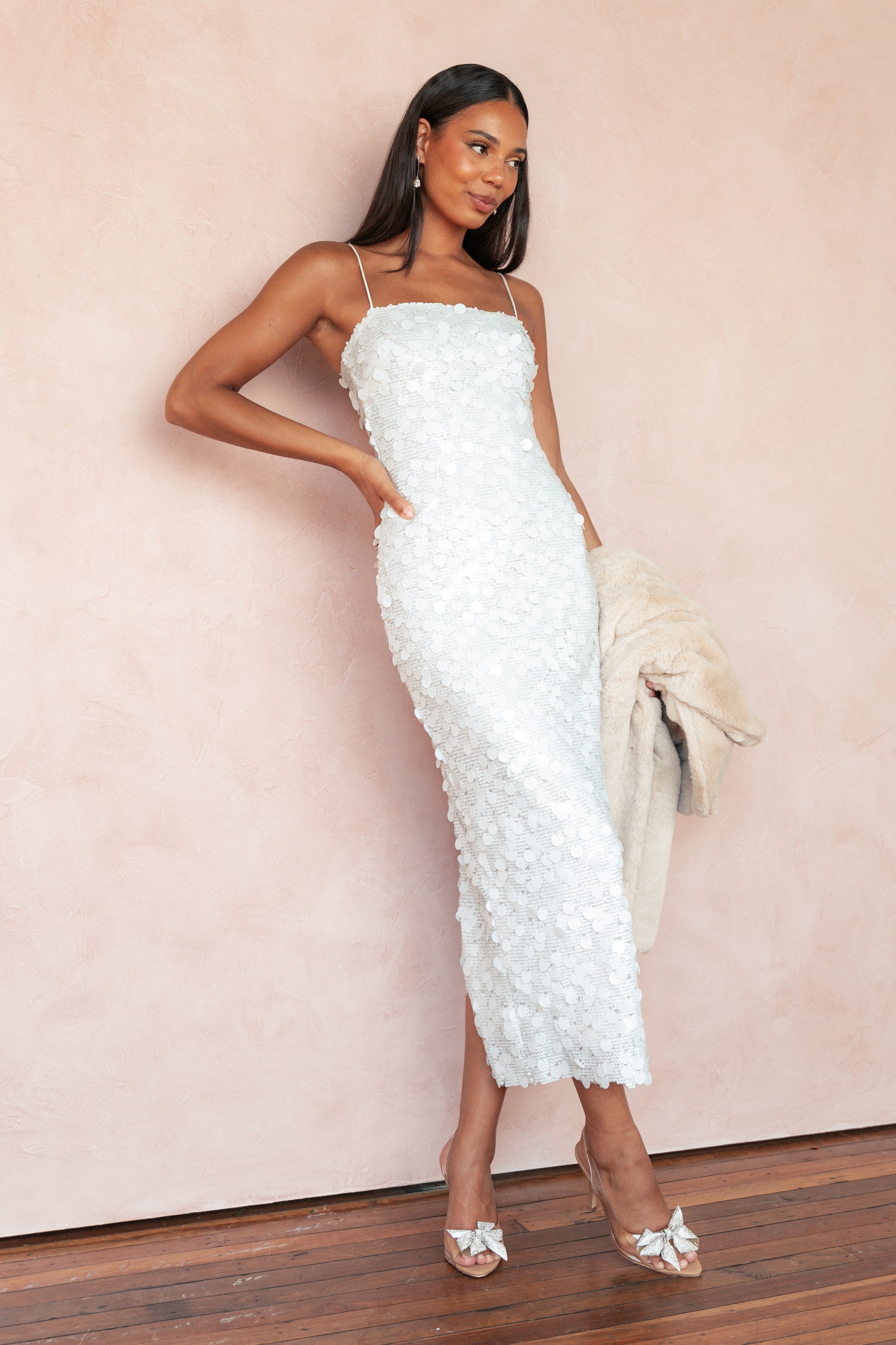 DRESSES Letta Midi Dress - White