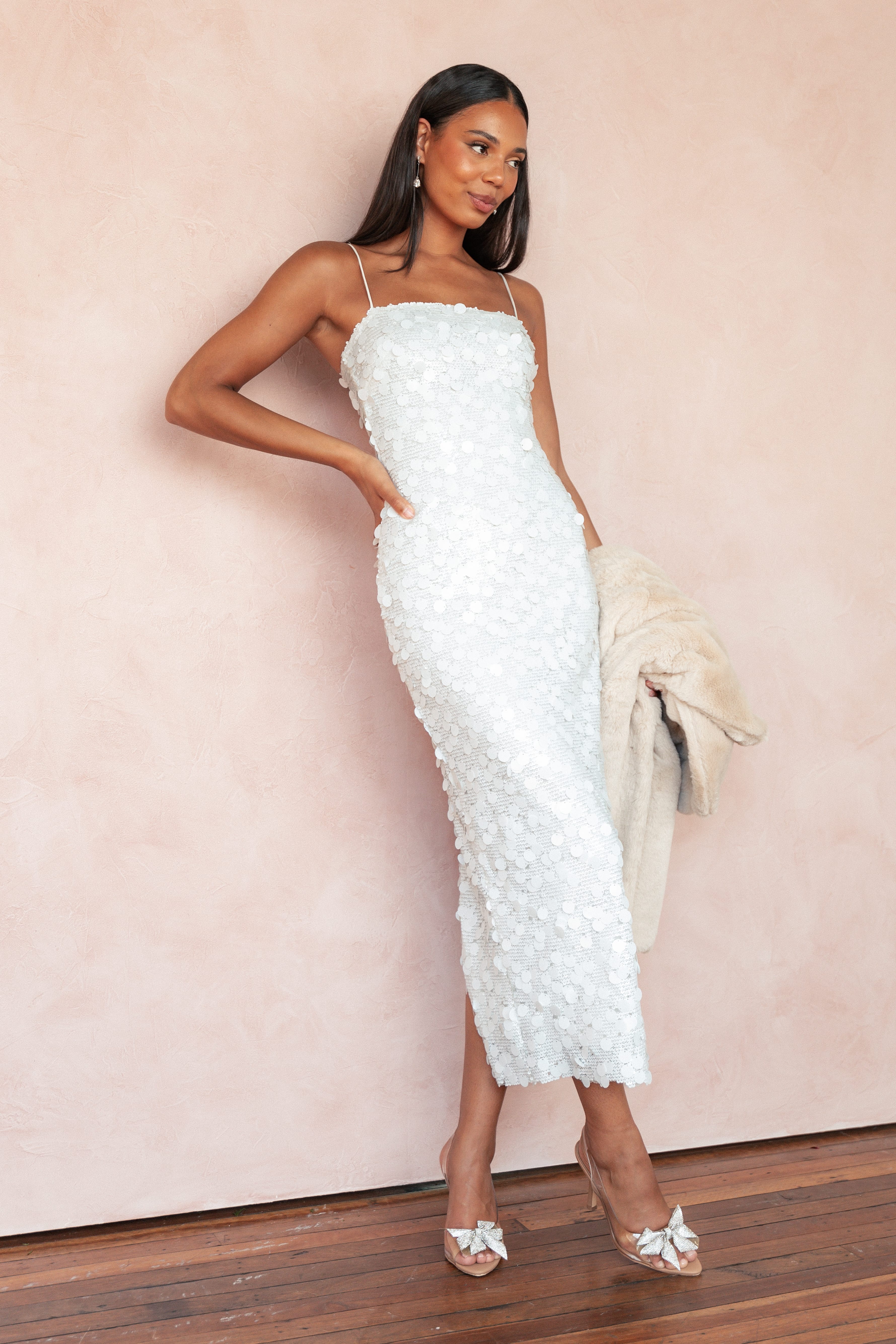 DRESSES Letta Midi Dress - White