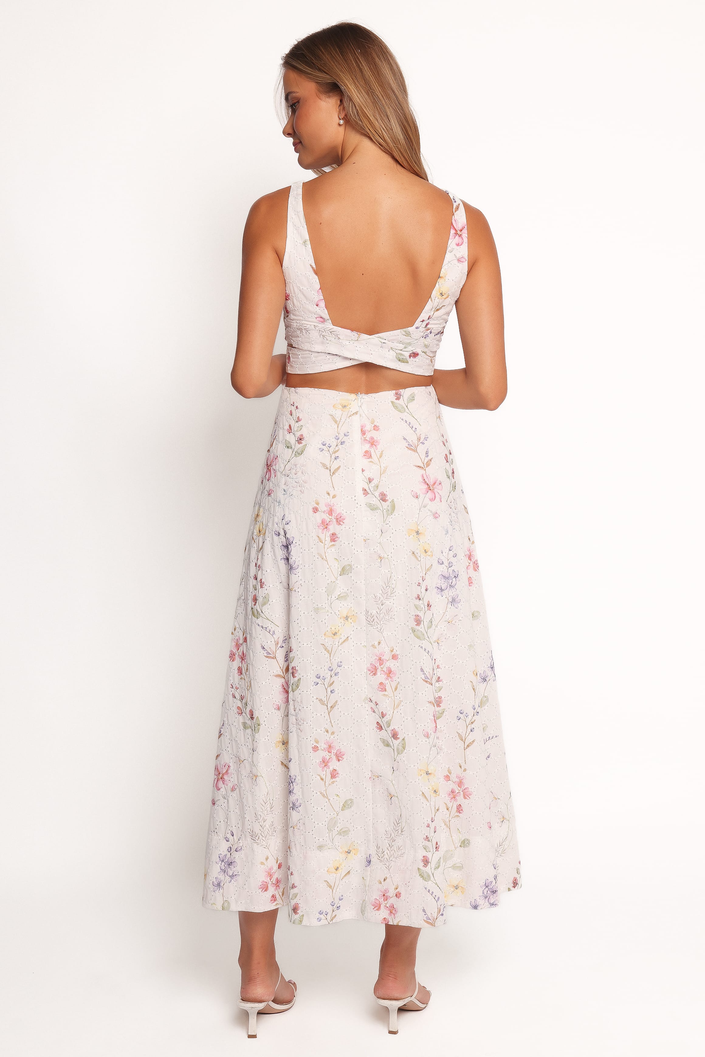 DRESSES Levin Midi Dress - White Floral