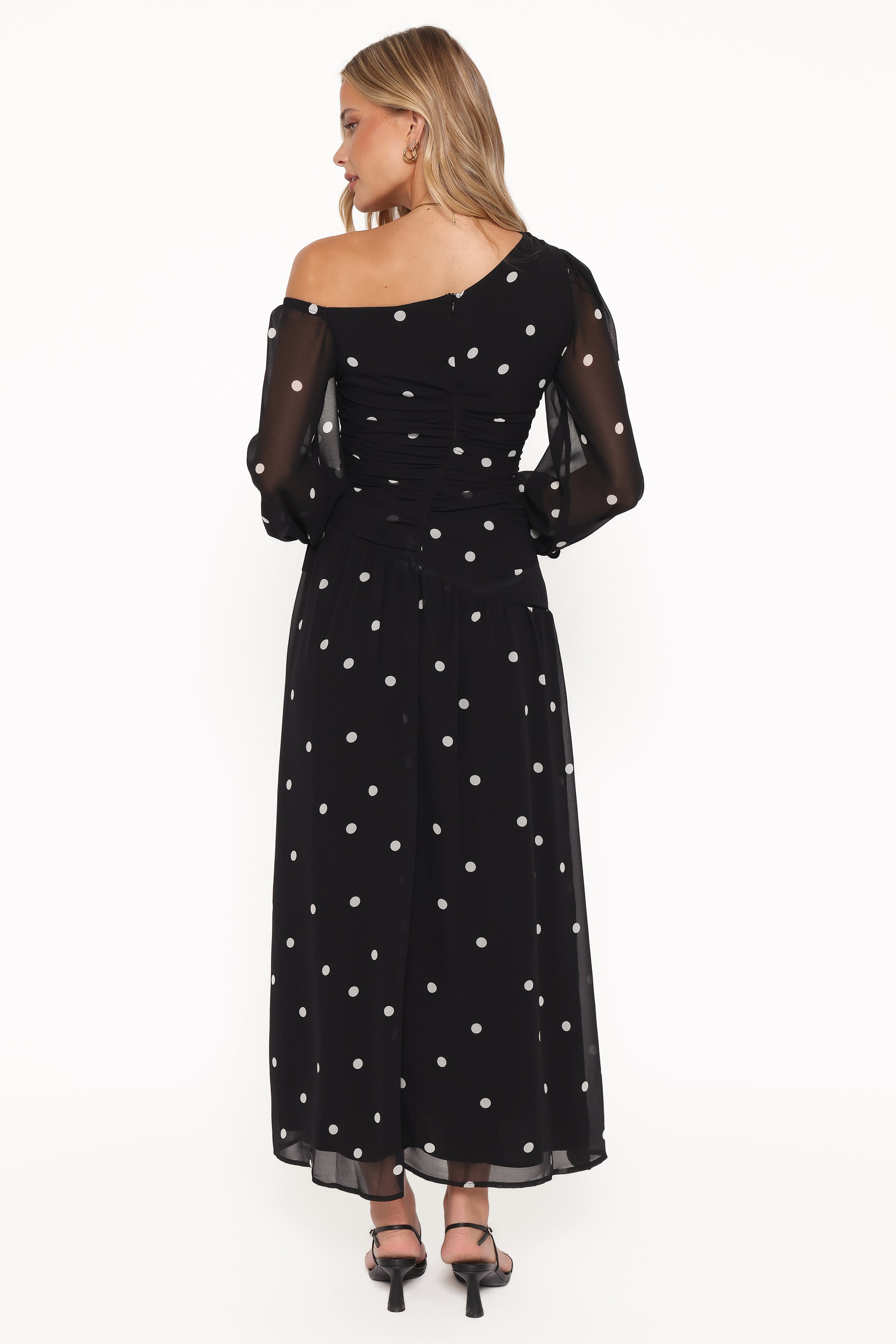 DRESSES Levine Maxi Dress - Black Polka Dot