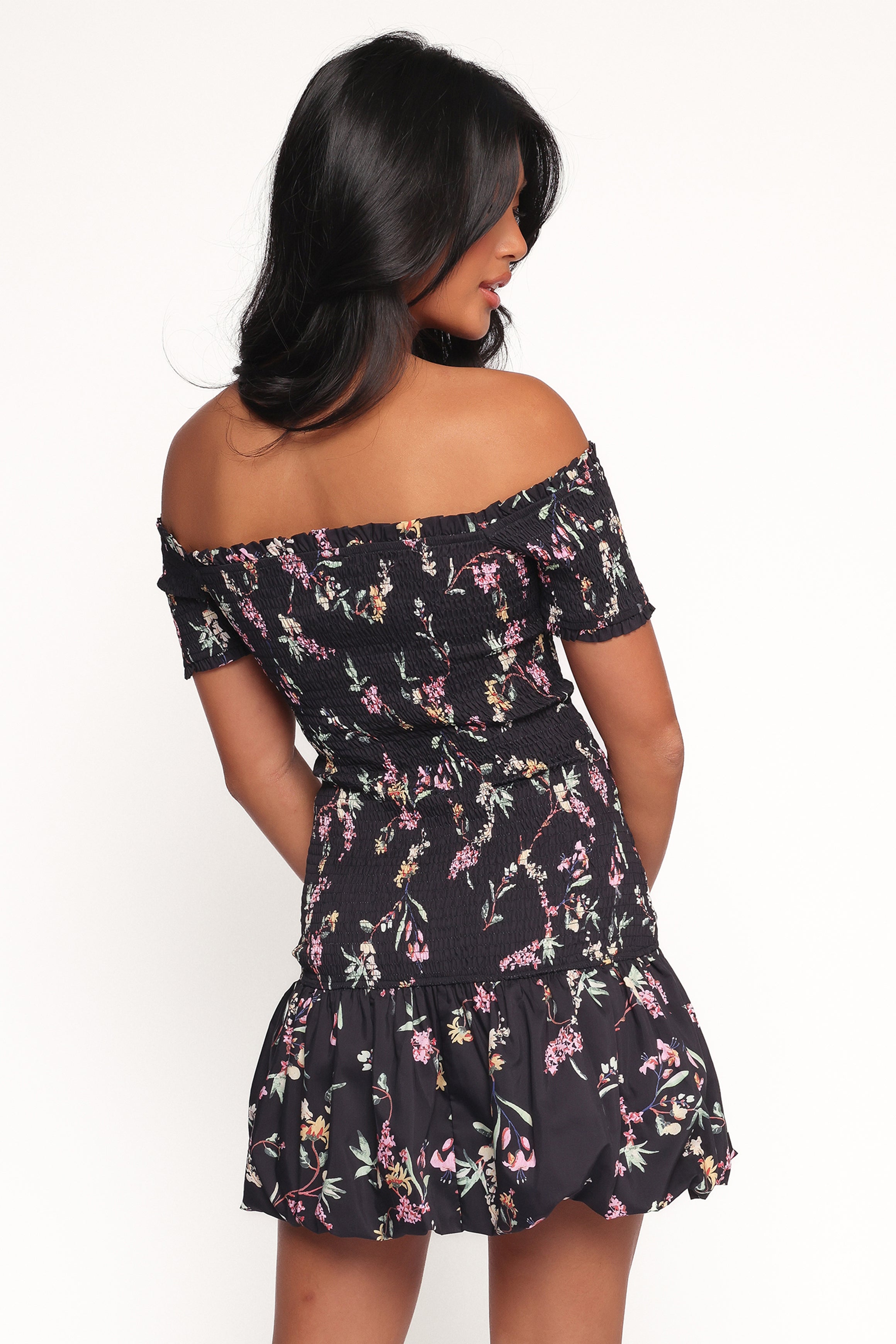 DRESSES Lewis Mini Dress - Black Floral