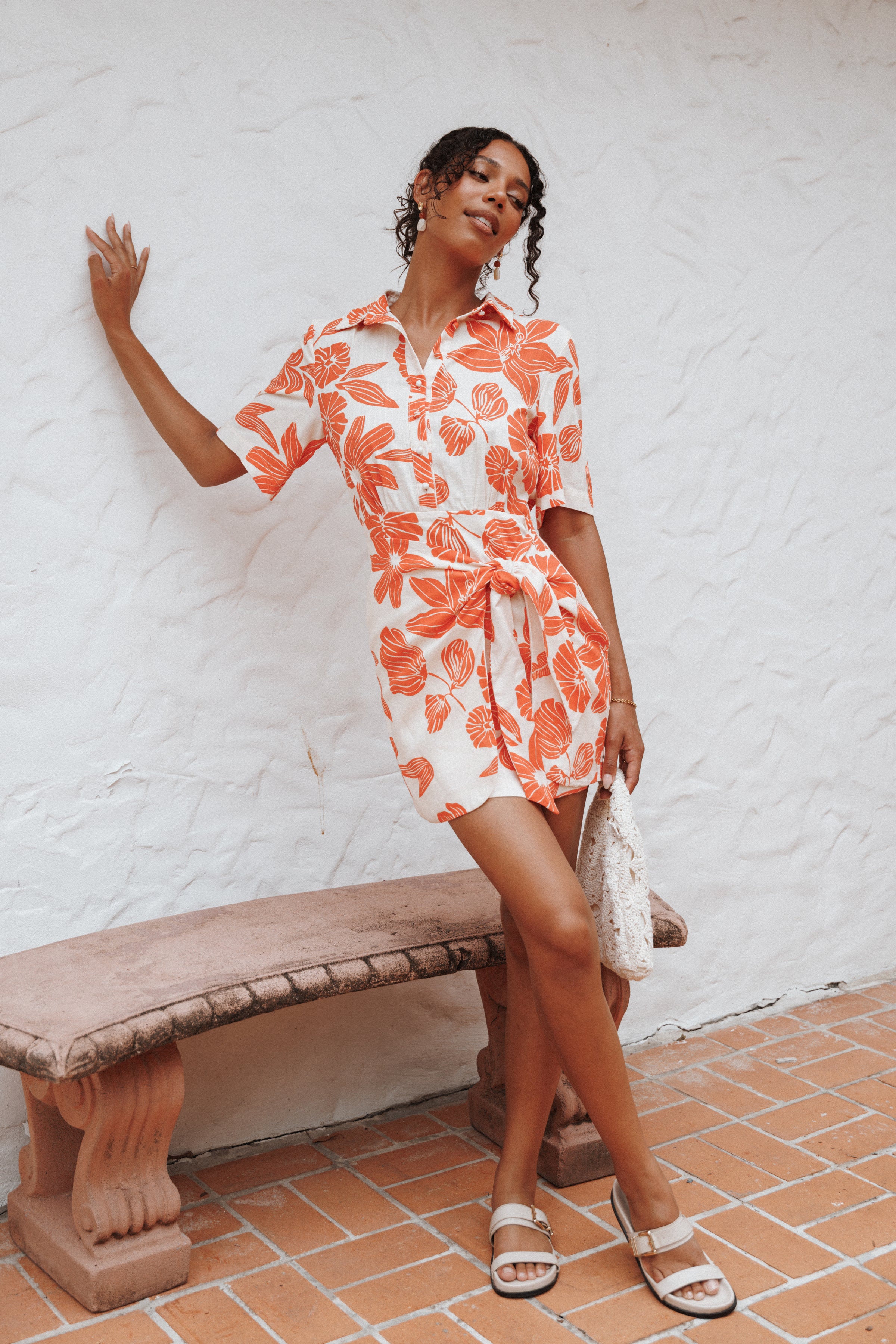 DRESSES Leyton Mini Dress - Red Floral