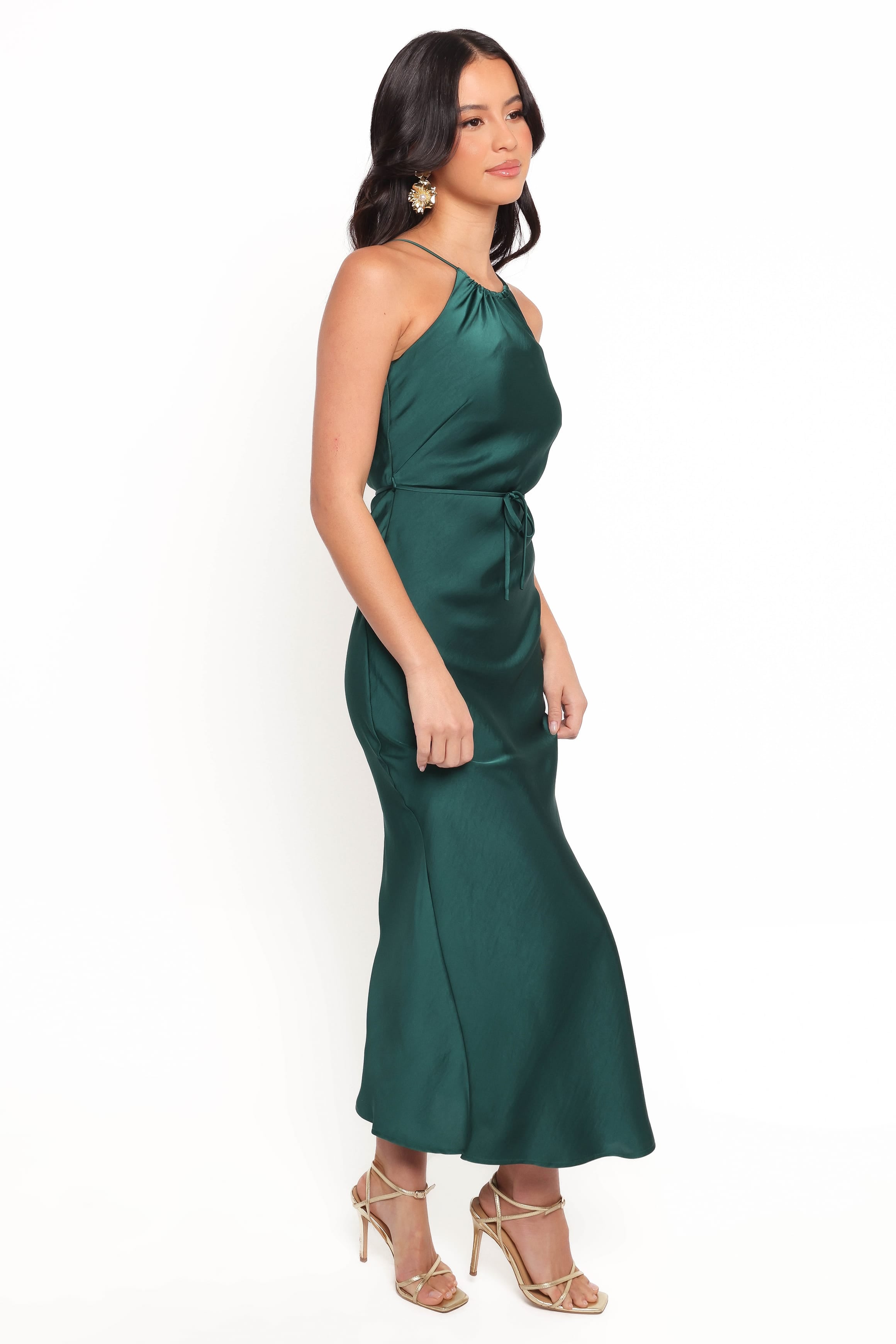 DRESSES Liana Midi Dress - Emerald Green