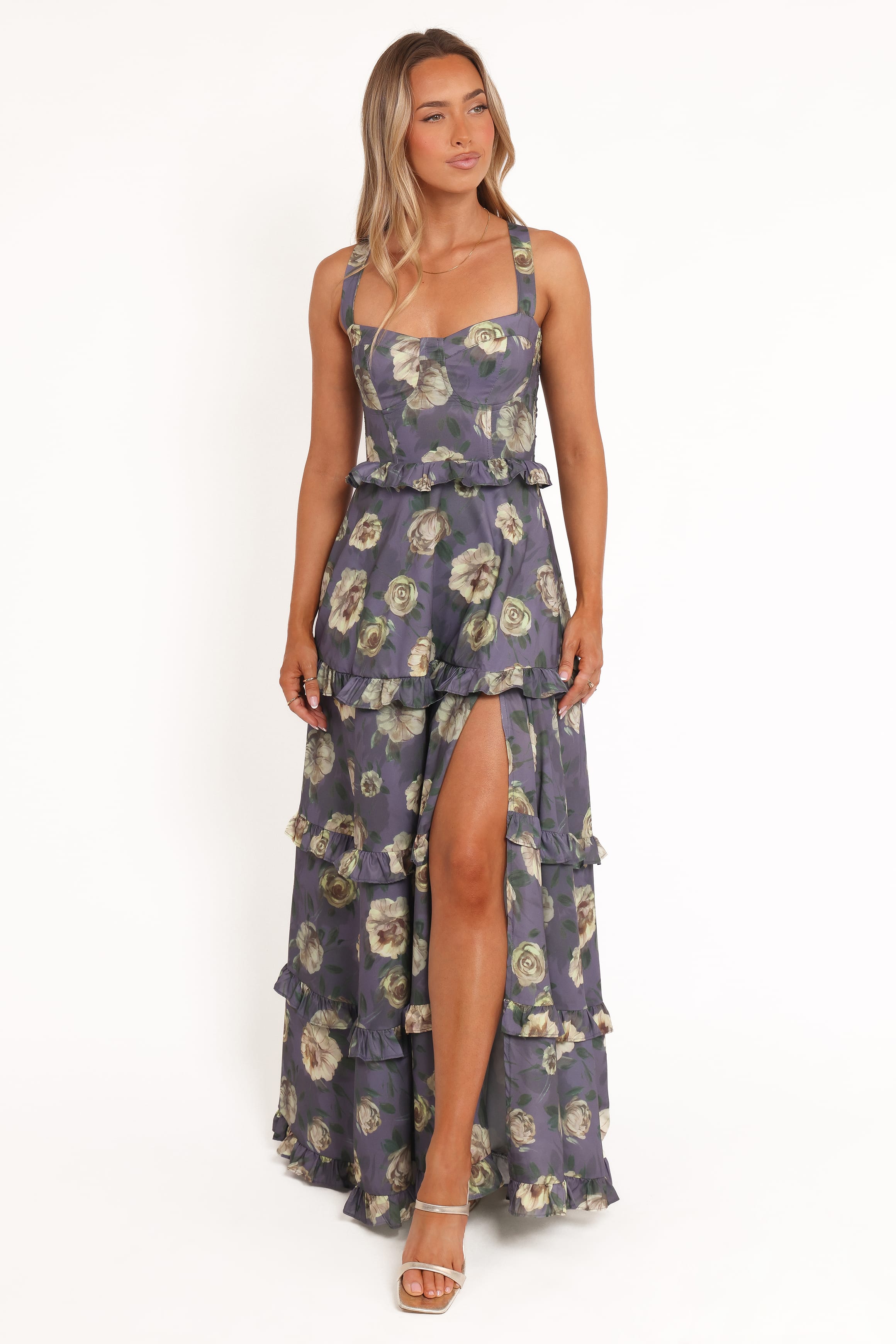 DRESSES Lillee Tiered Maxi Dress - Lavender Floral