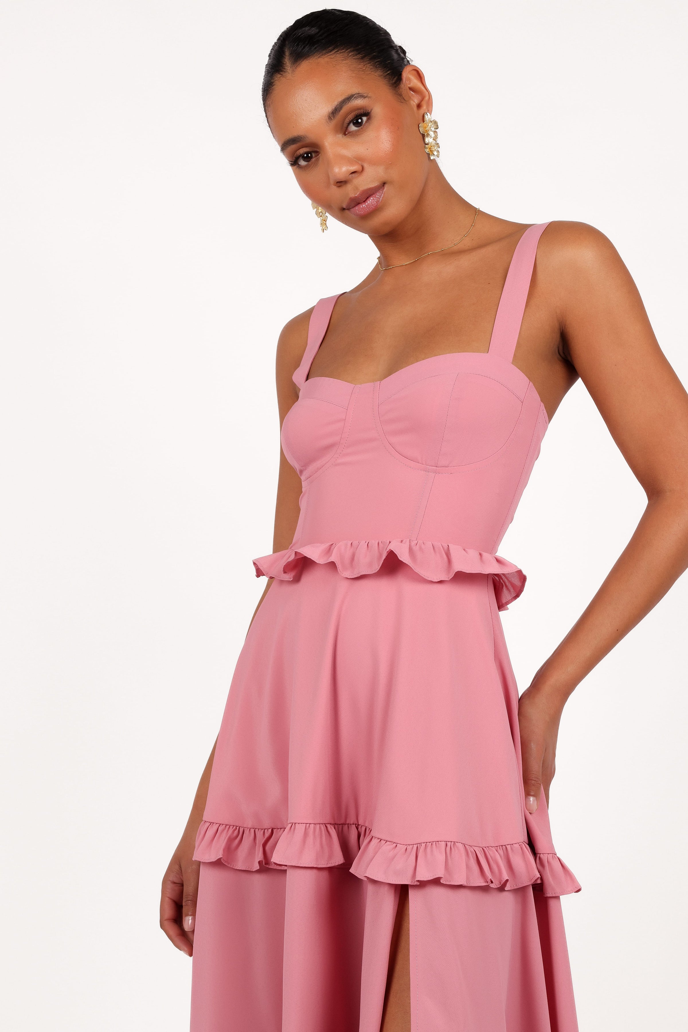 DRESSES Lillee Tiered Maxi Dress - Mauve