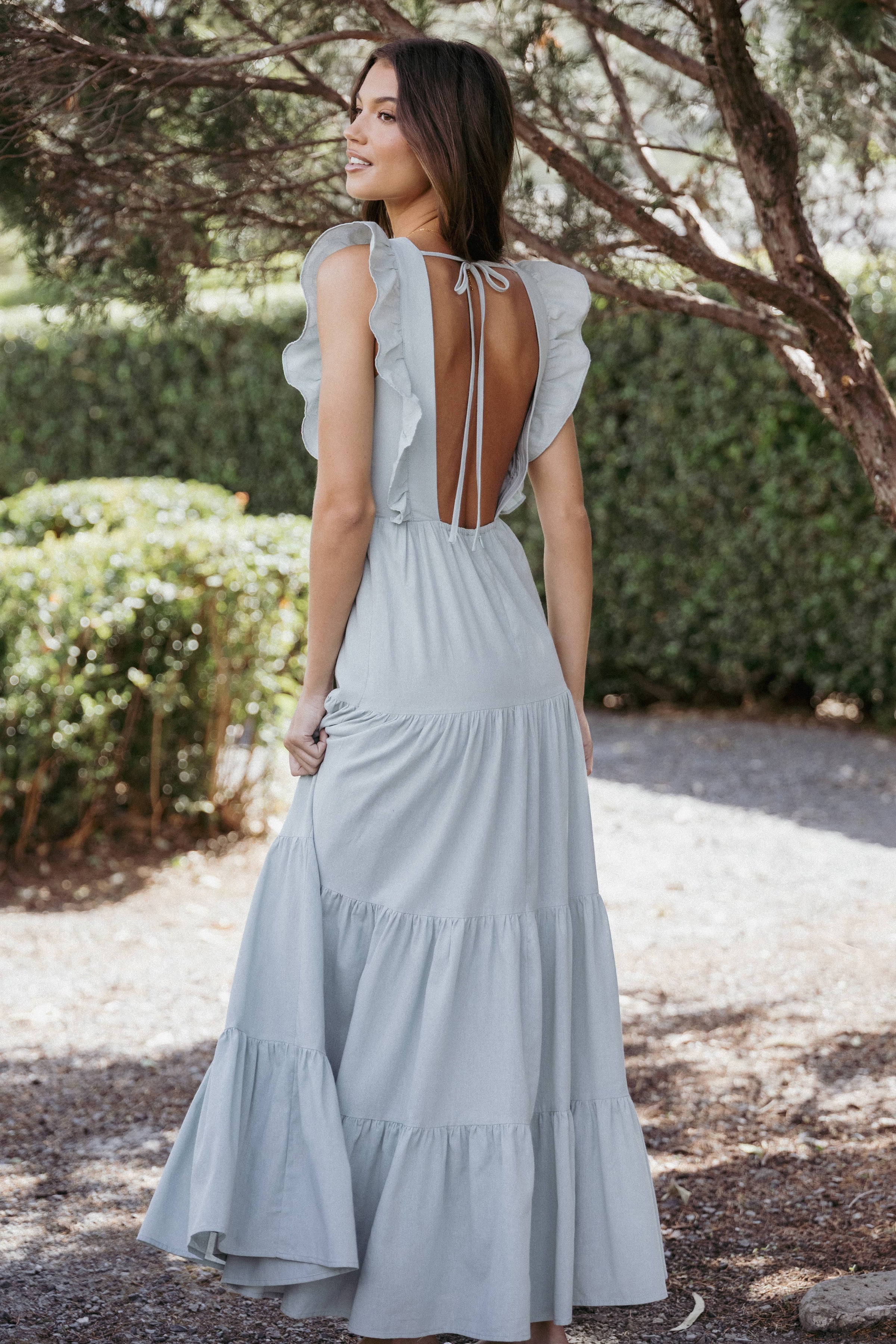 DRESSES Lillian Maxi Dress - Pale Blue