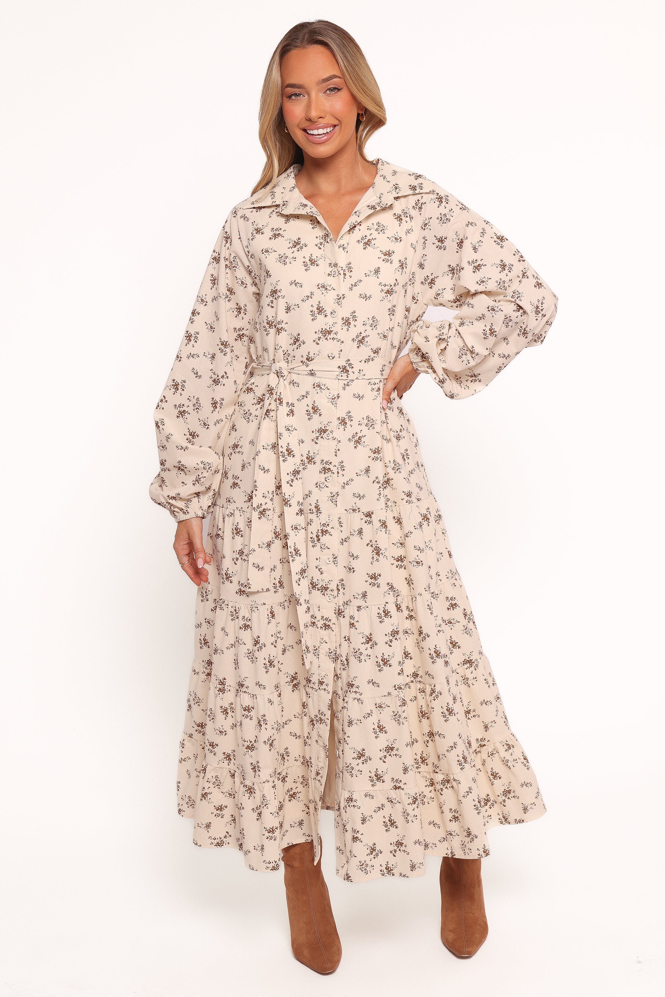 DRESSES Lincoln Long Sleeve Maxi Dress - Floral