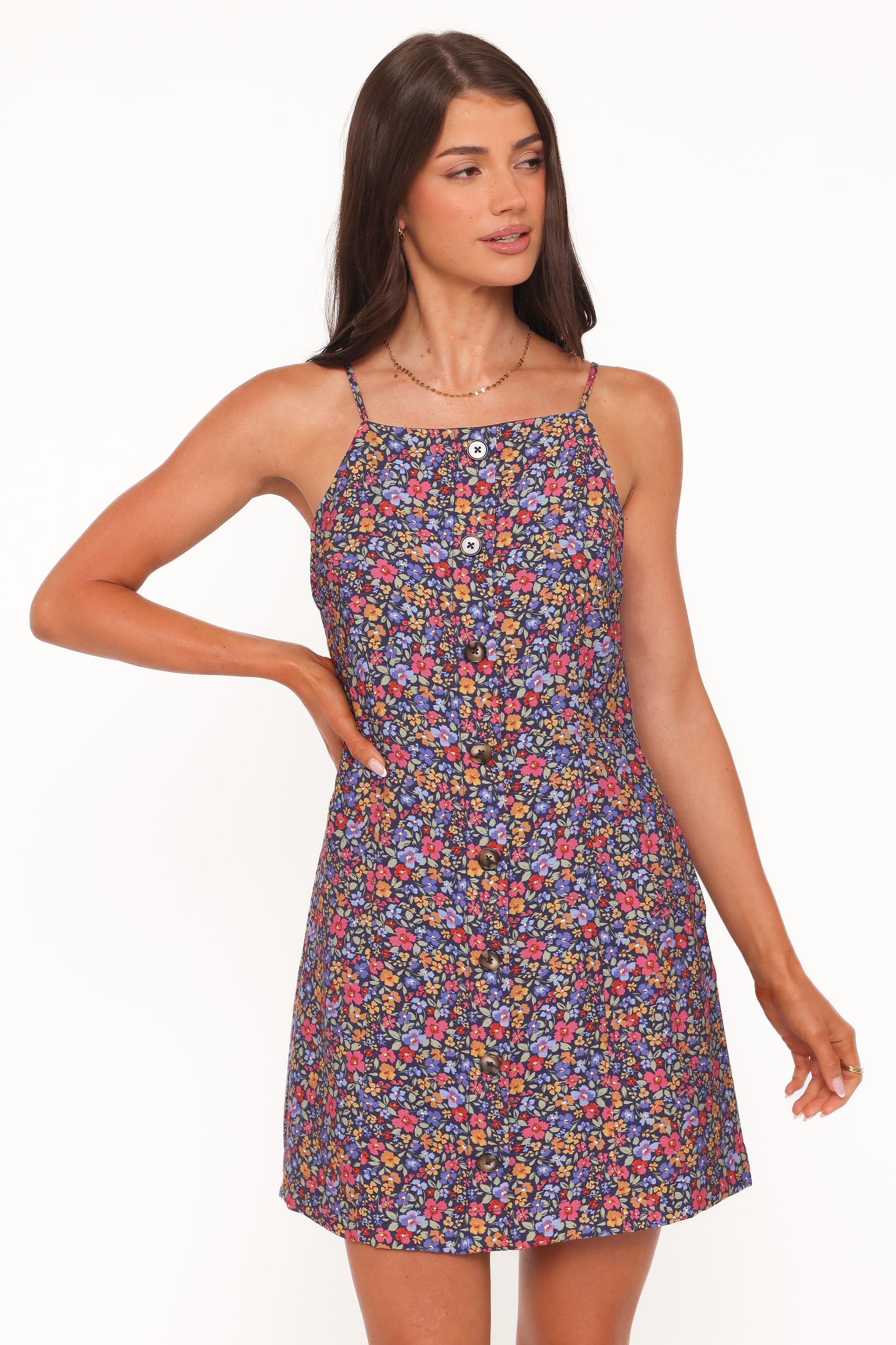 DRESSES Lindsay Mini Dress - Blue Denim Ditsy