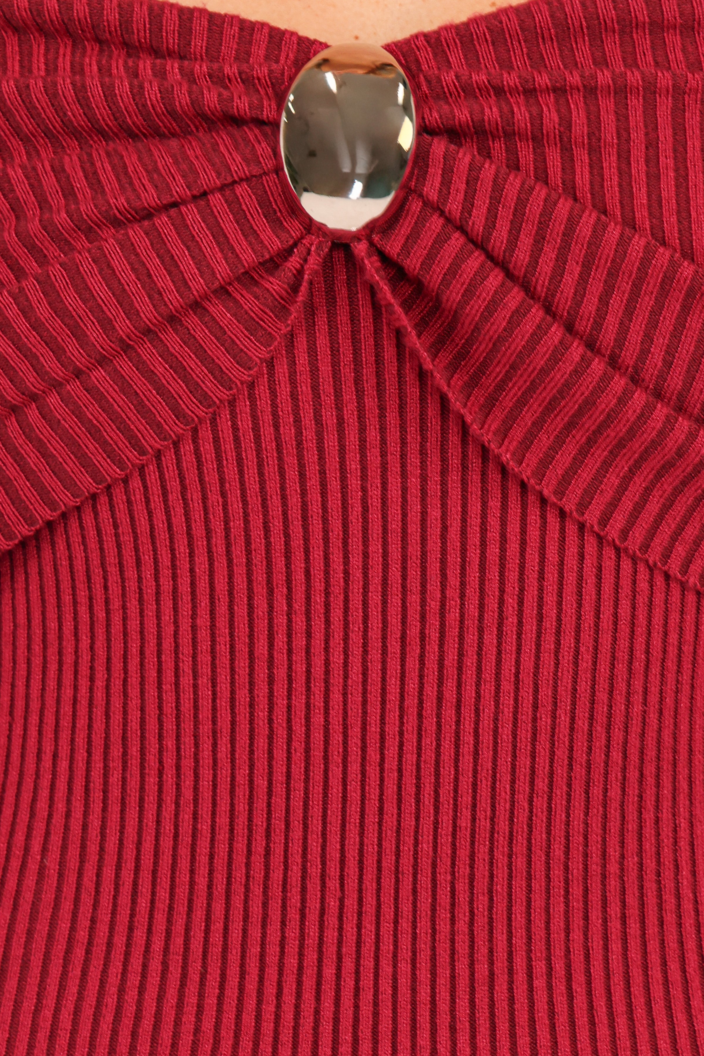 DRESSES Lindsey Knit Dress - Dark Red
