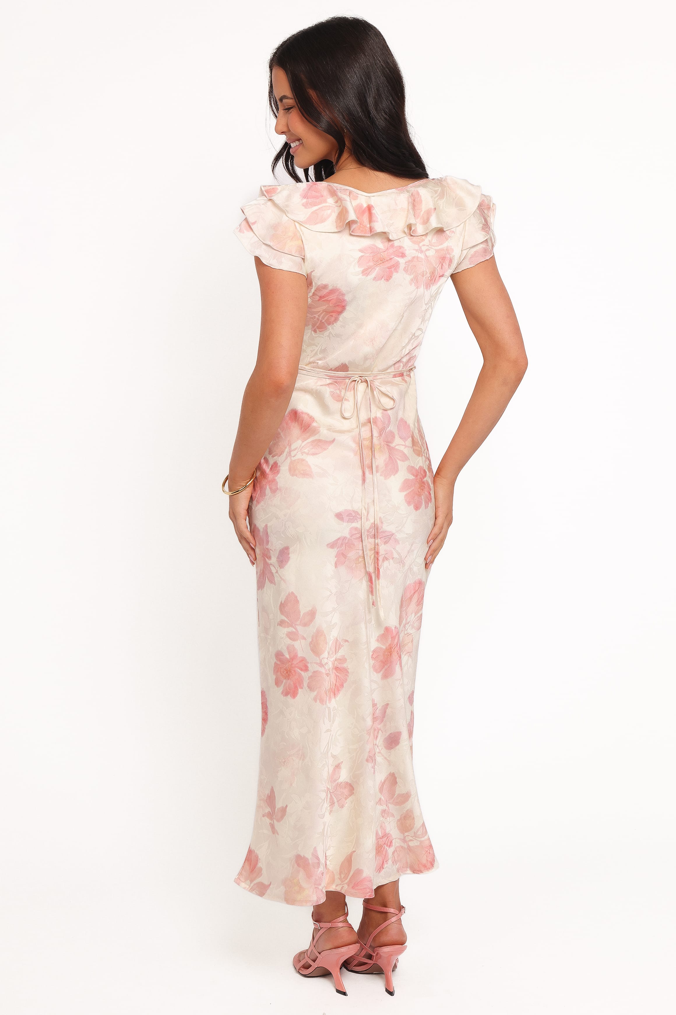 DRESSES Liona Midi Dress - Cream Floral