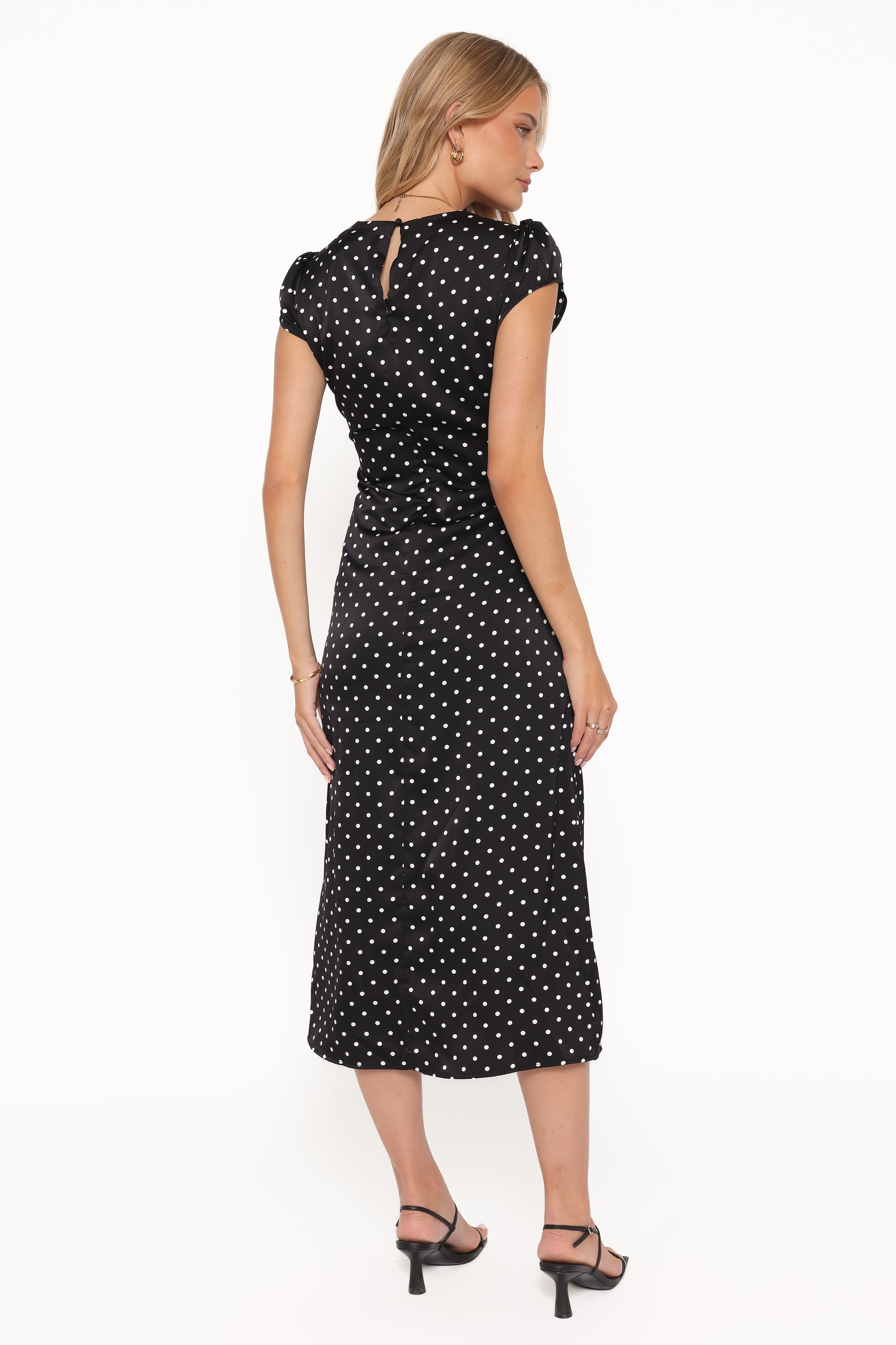 DRESSES Lisbeth Midi Dress - Black Polka Dot