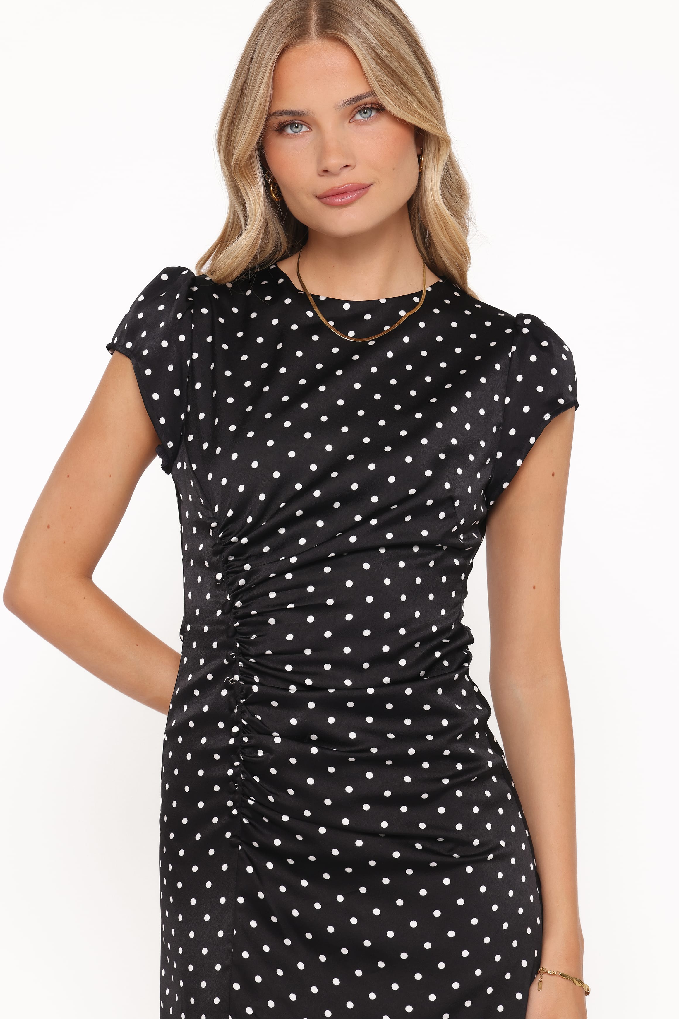 DRESSES Lisbeth Midi Dress - Black Polka Dot