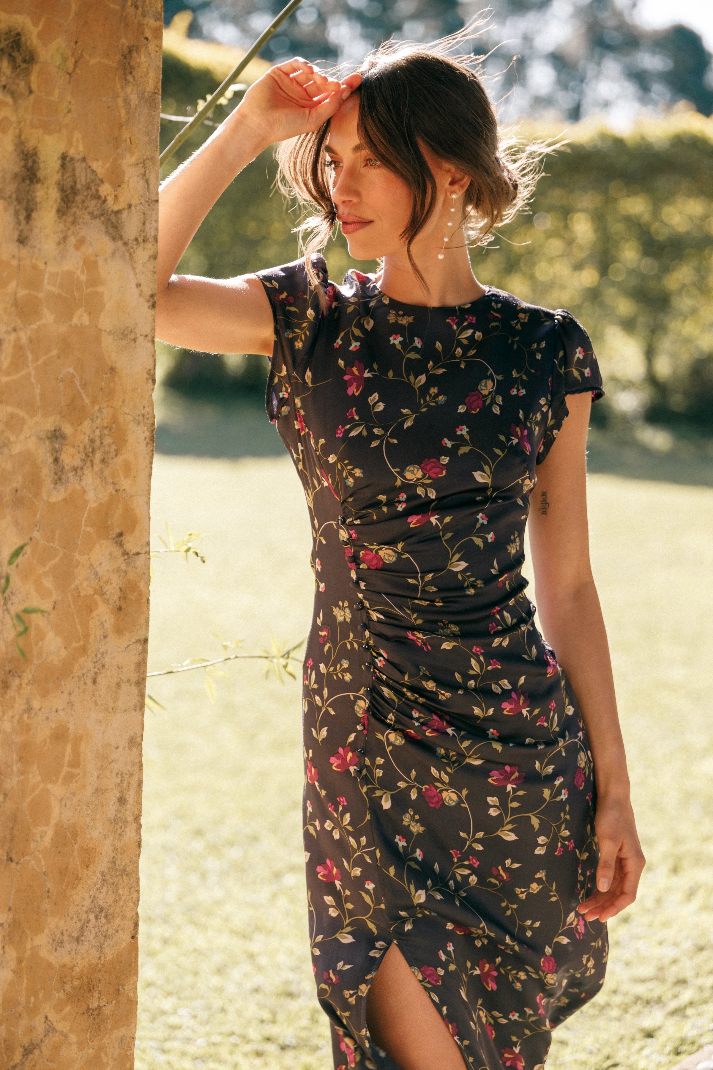 DRESSES Lisbeth Midi Dress - Midnight Floral