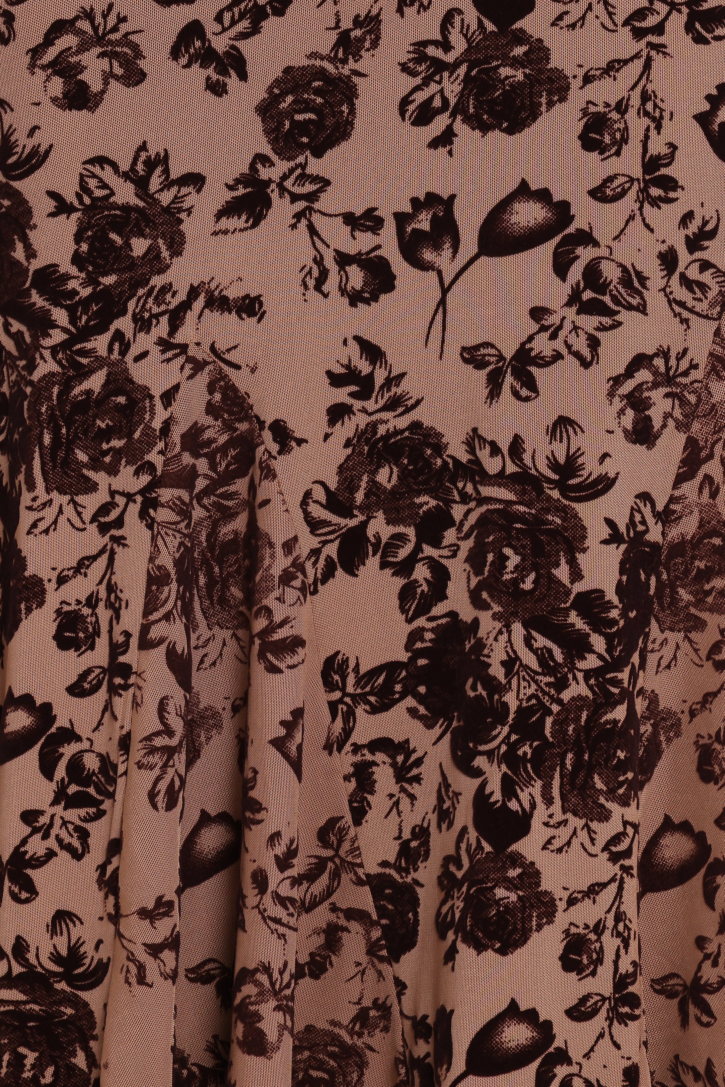 DRESSES Lolita Midi Dress - Brown Floral