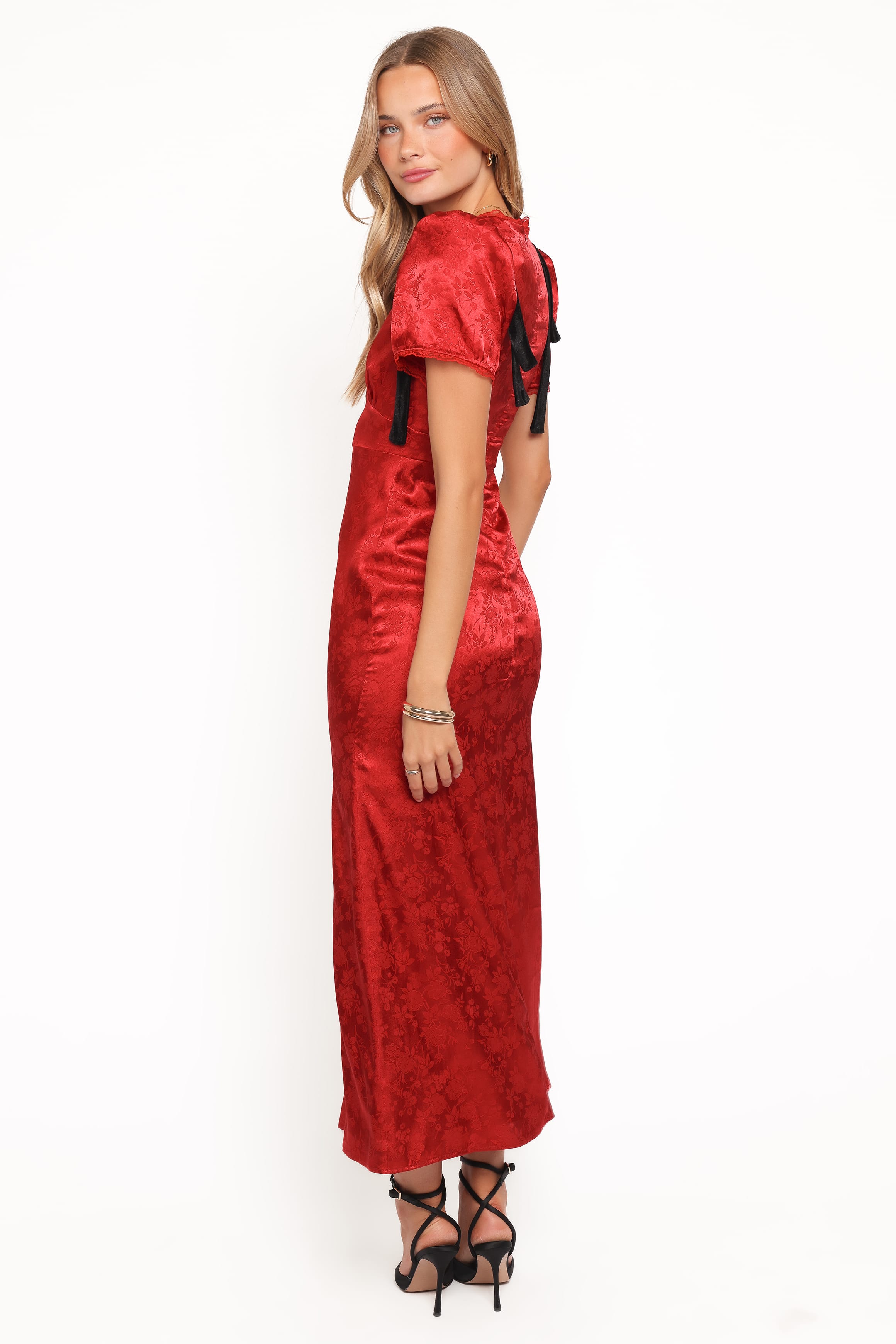 DRESSES Lomandra Maxi Dress - Red Jacquard