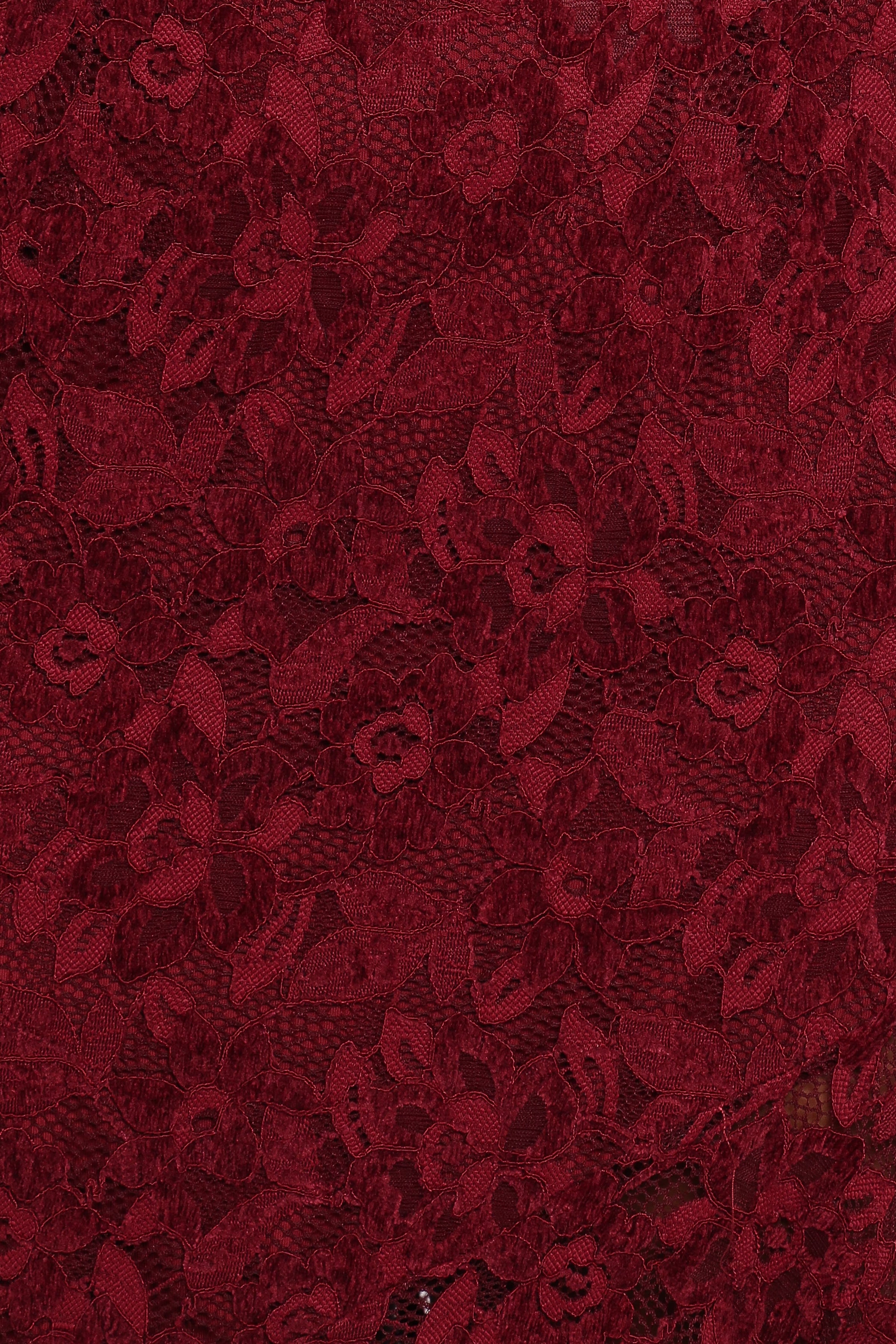 DRESSES Lorde Midi Dress - Burgundy Lace