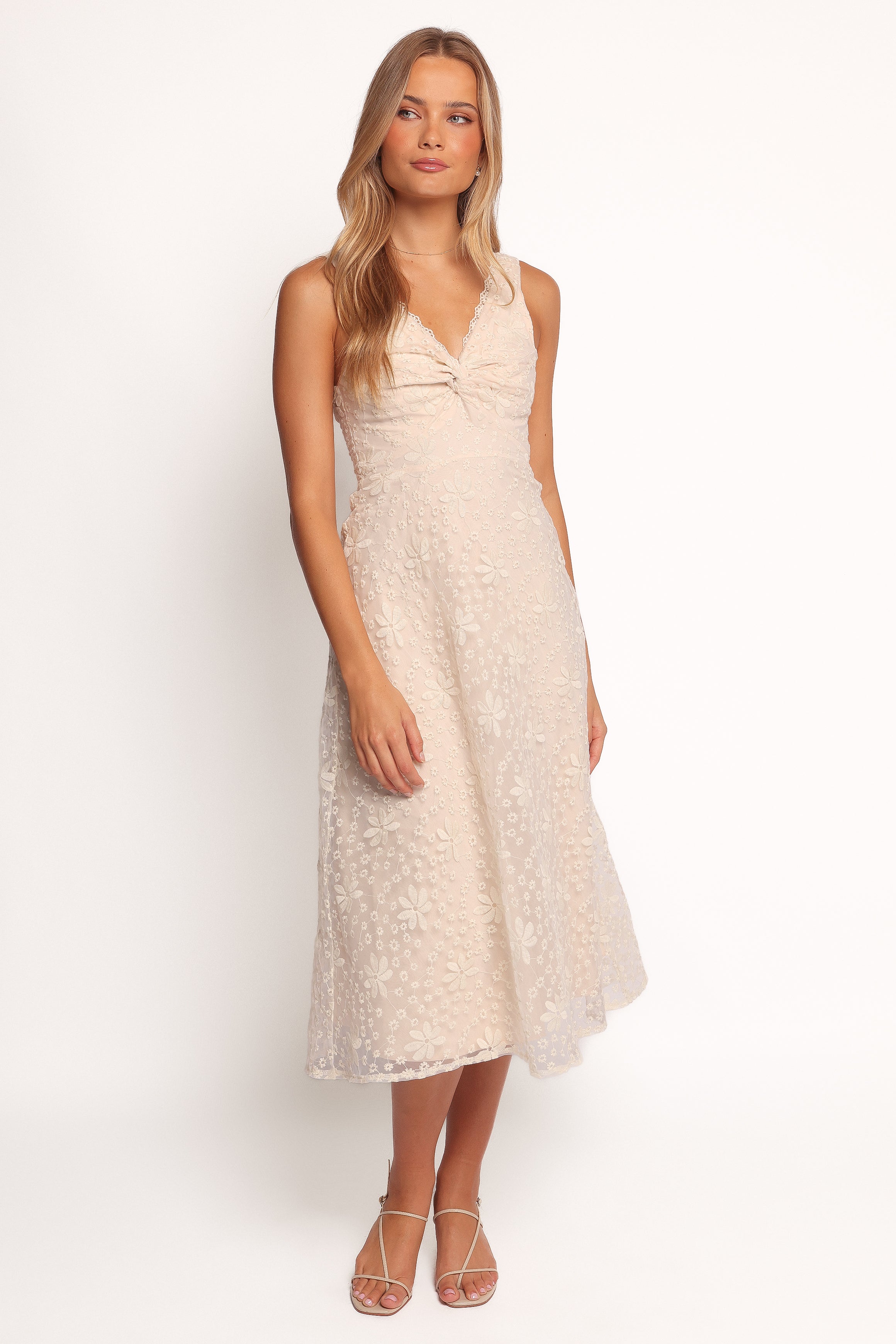 DRESSES Louise Midi Dress - Cream