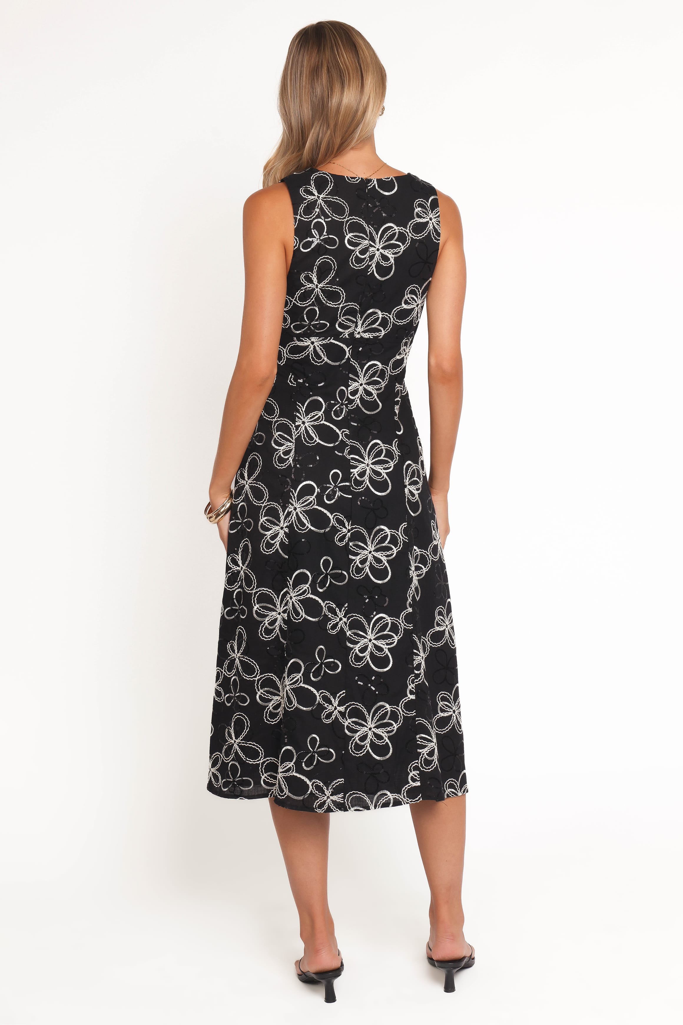 DRESSES Loven Midi Dress - Black/White