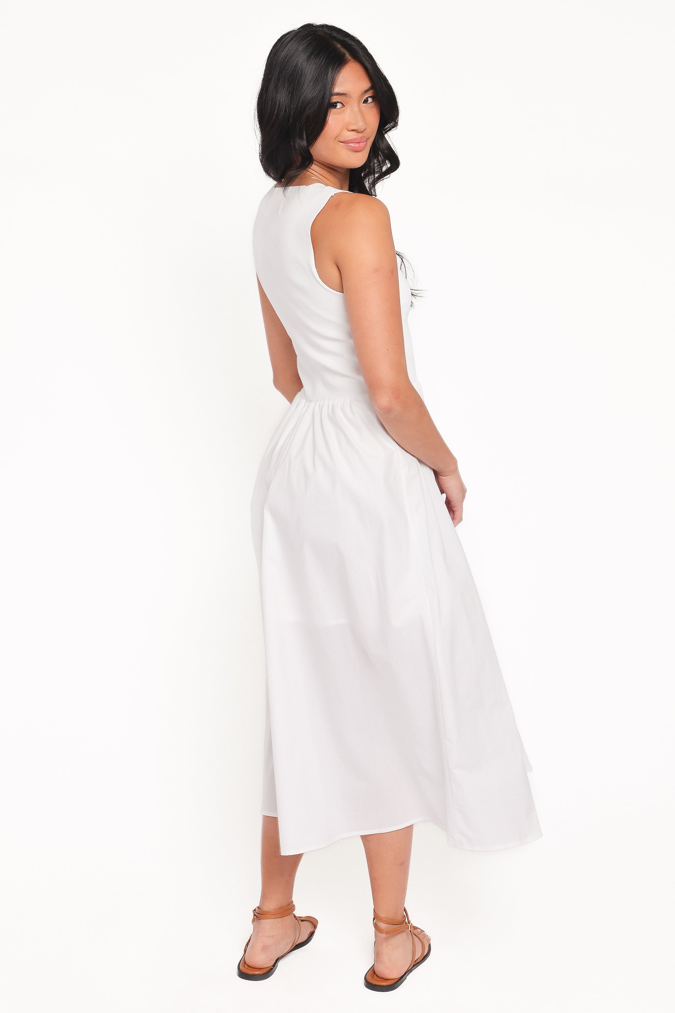 DRESSES Luana Midi Dress - White