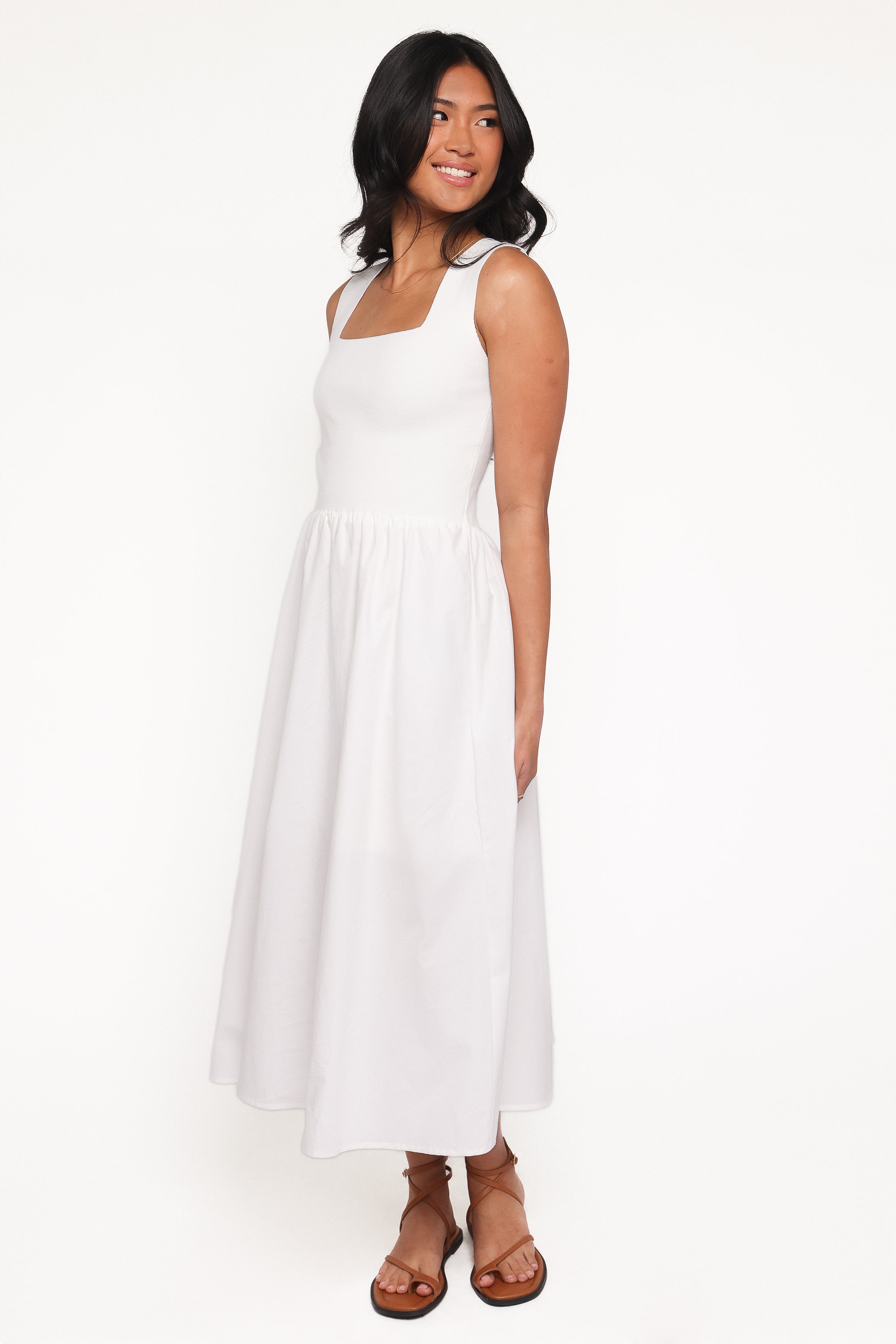 DRESSES Luana Midi Dress - White