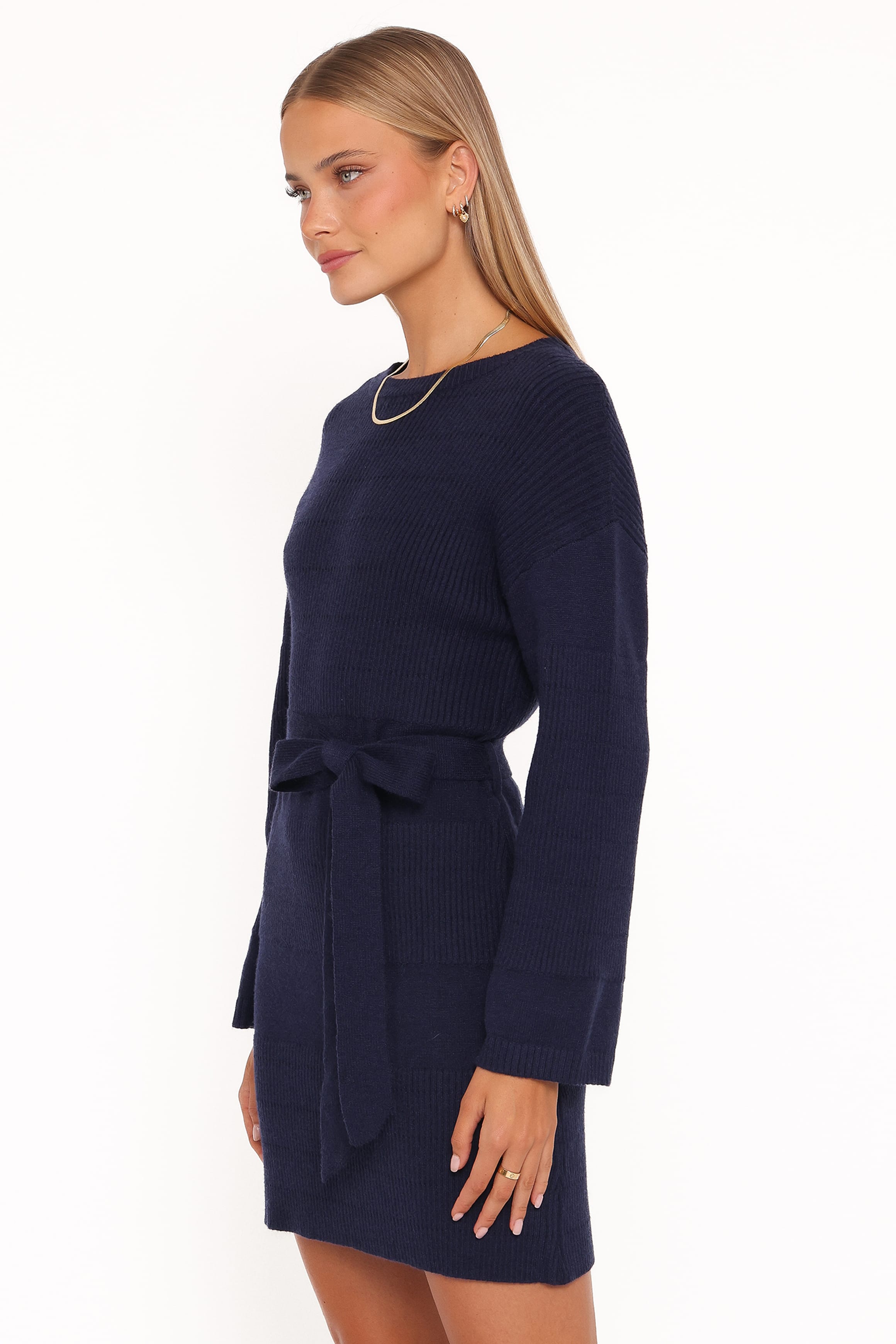 DRESSES Lucca Mini Sweater Dress - Navy