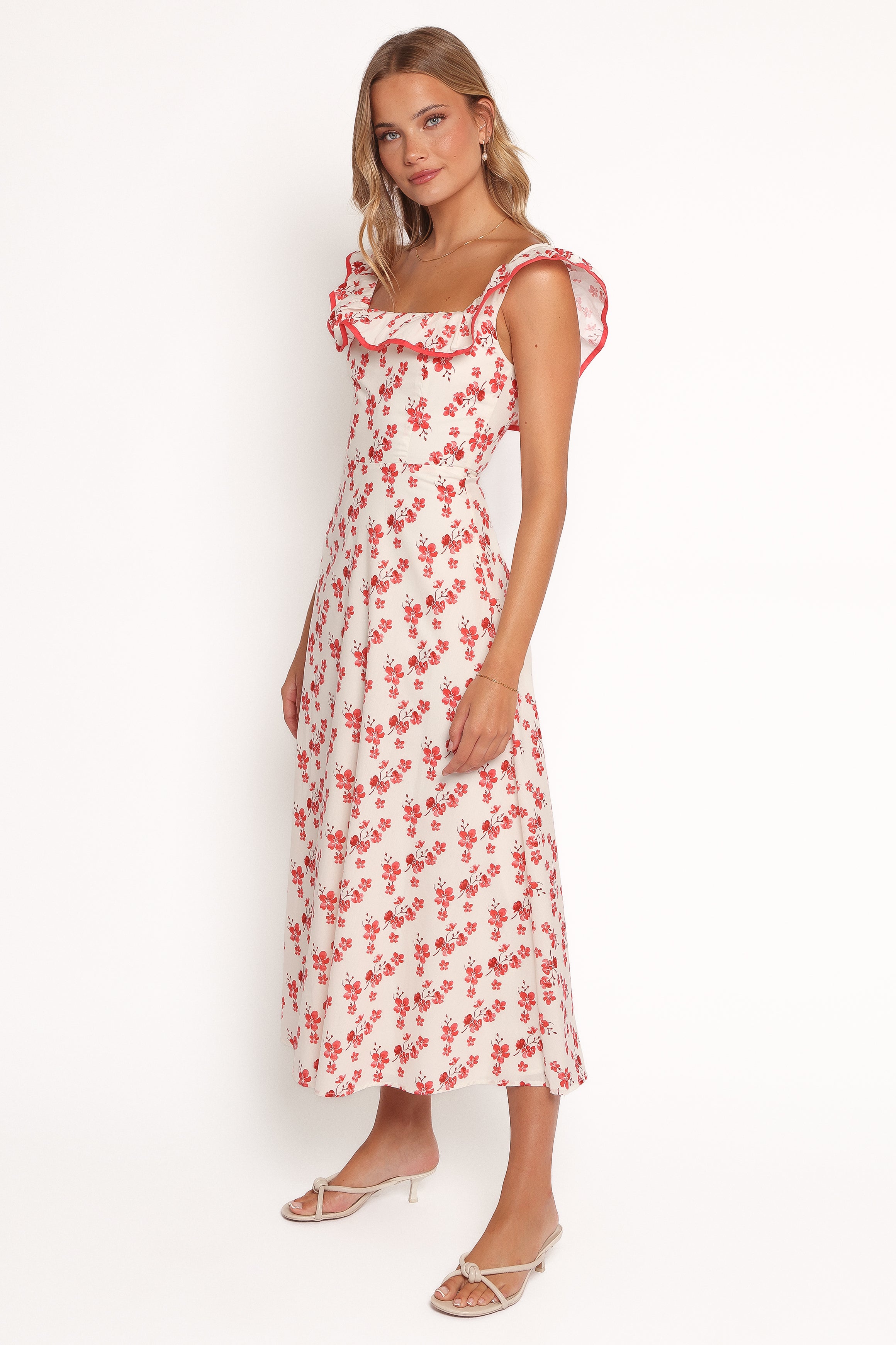 DRESSES Lucille Maxi Dress - Red Floral