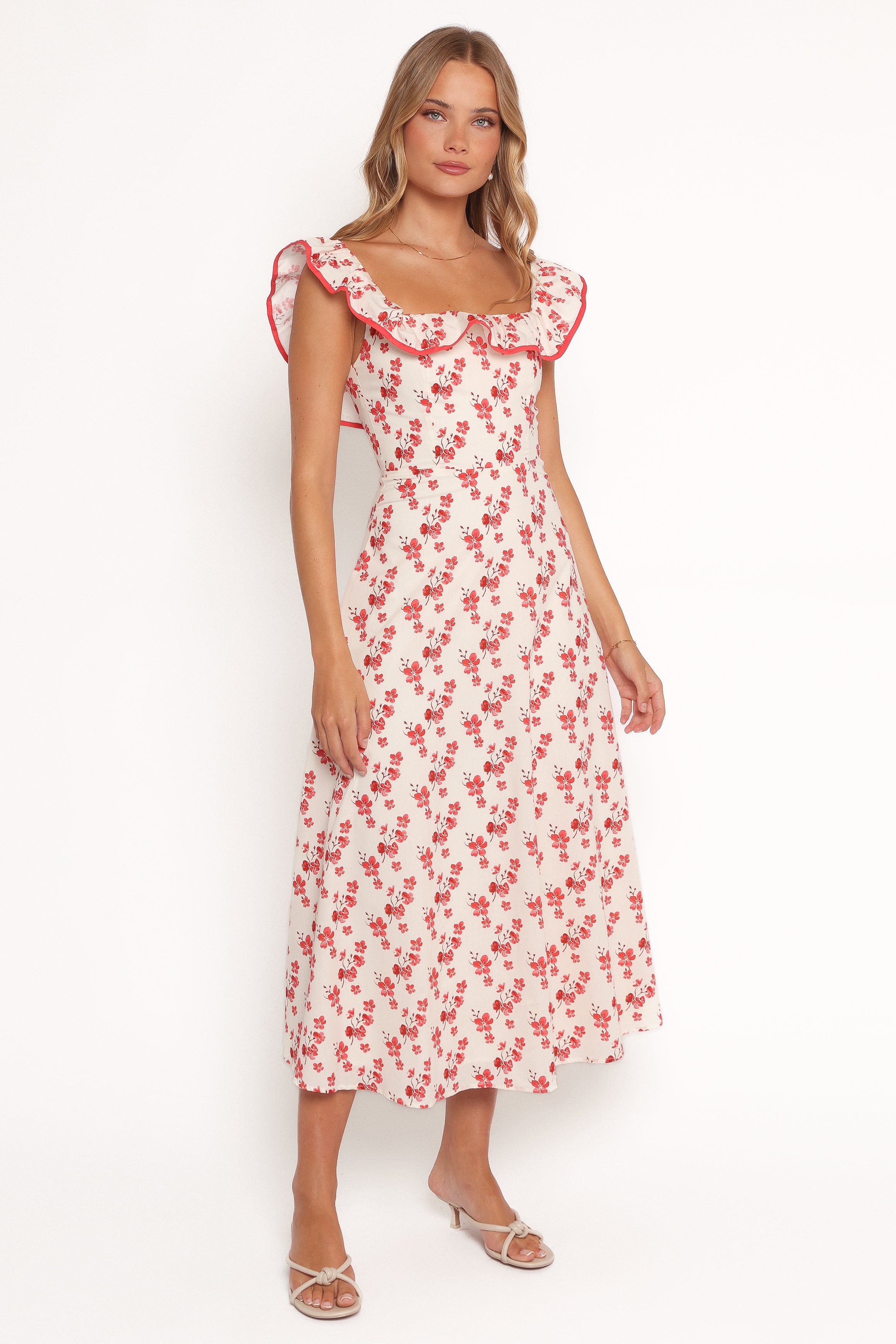 DRESSES Lucille Maxi Dress - Red Floral