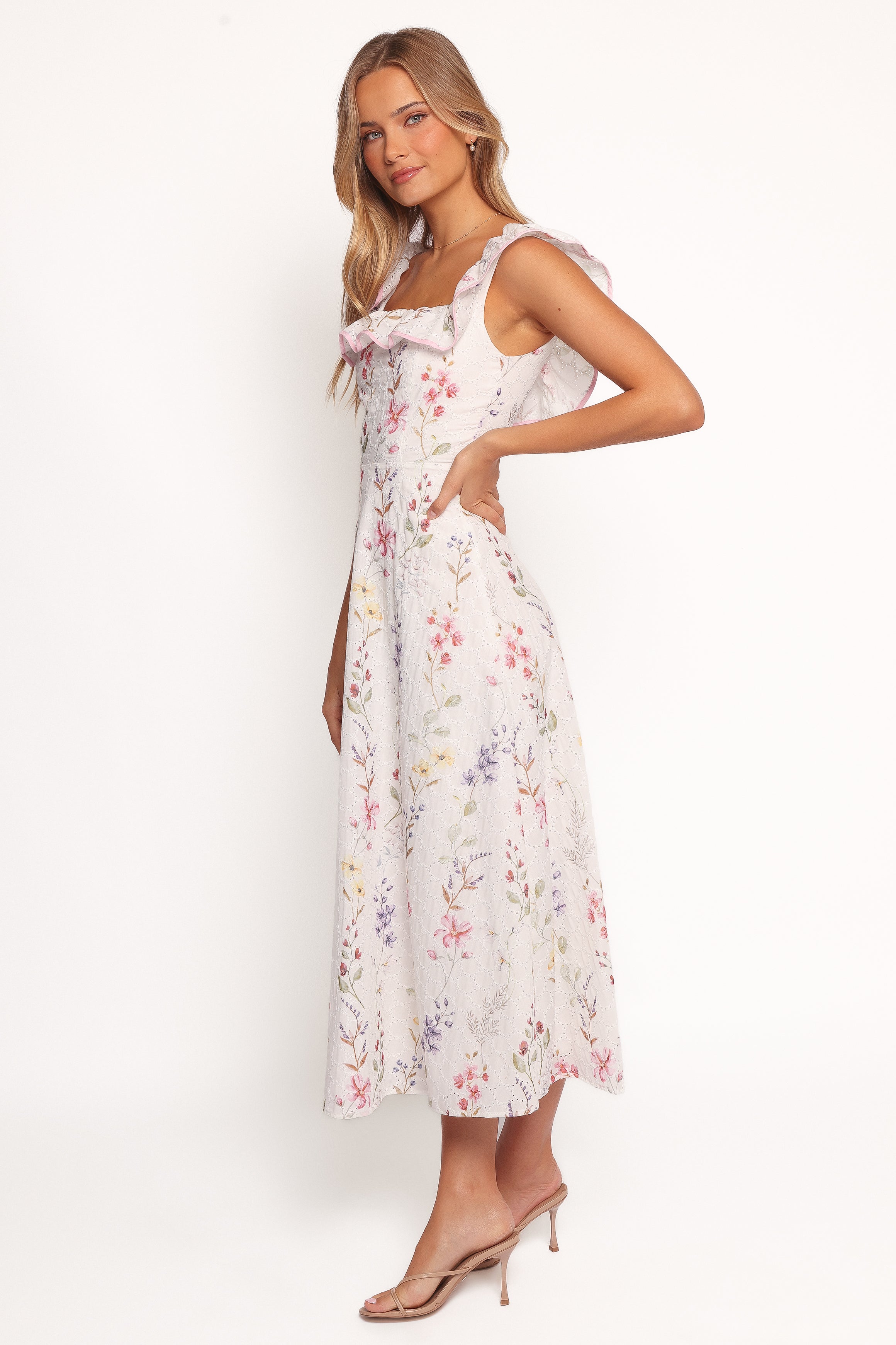 DRESSES Lucille Maxi Dress - White Floral