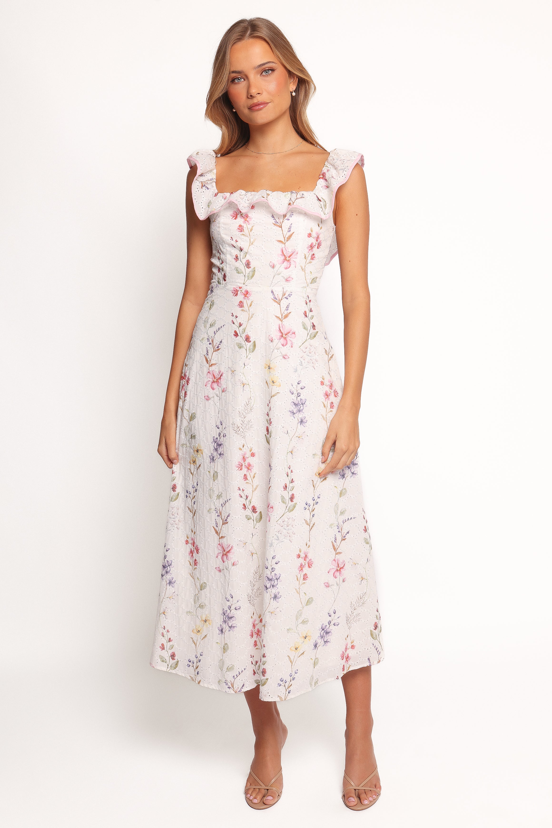 DRESSES Lucille Maxi Dress - White Floral
