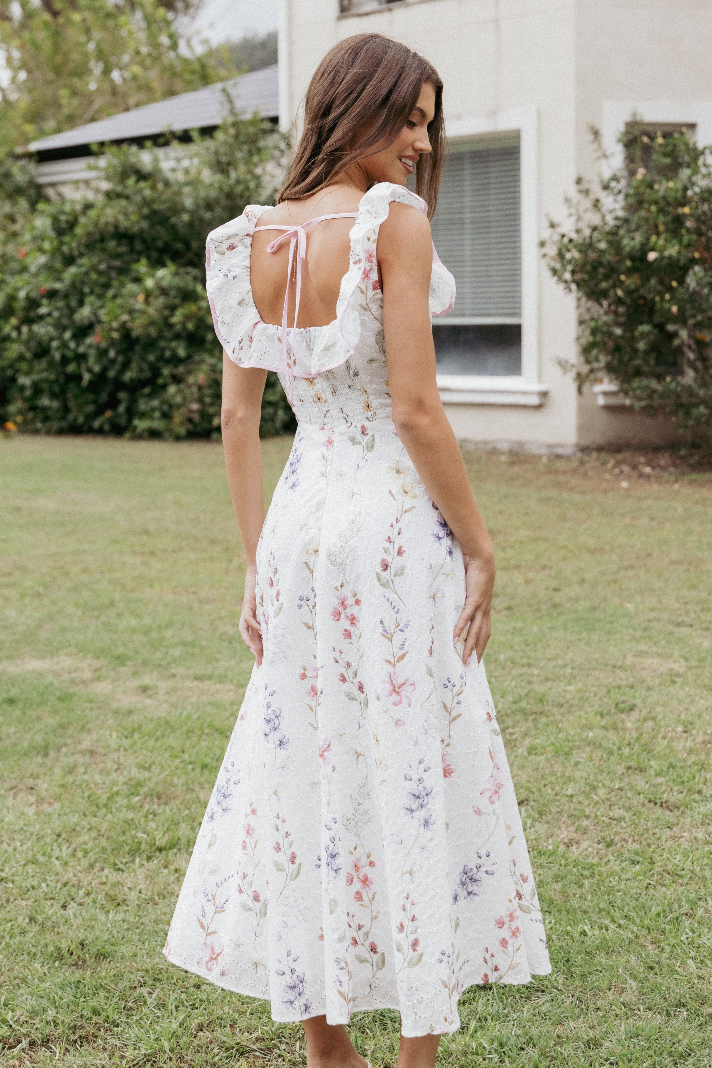 DRESSES Lucille Maxi Dress - White Floral