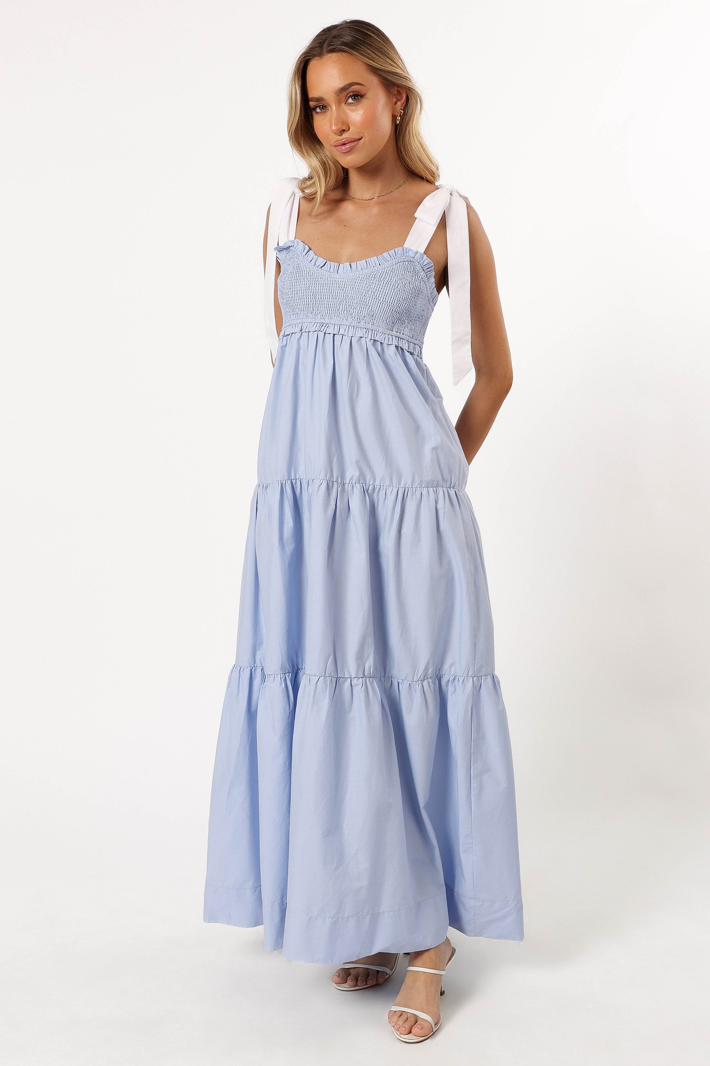 DRESSES @Lyrah Midi Dress - Sky