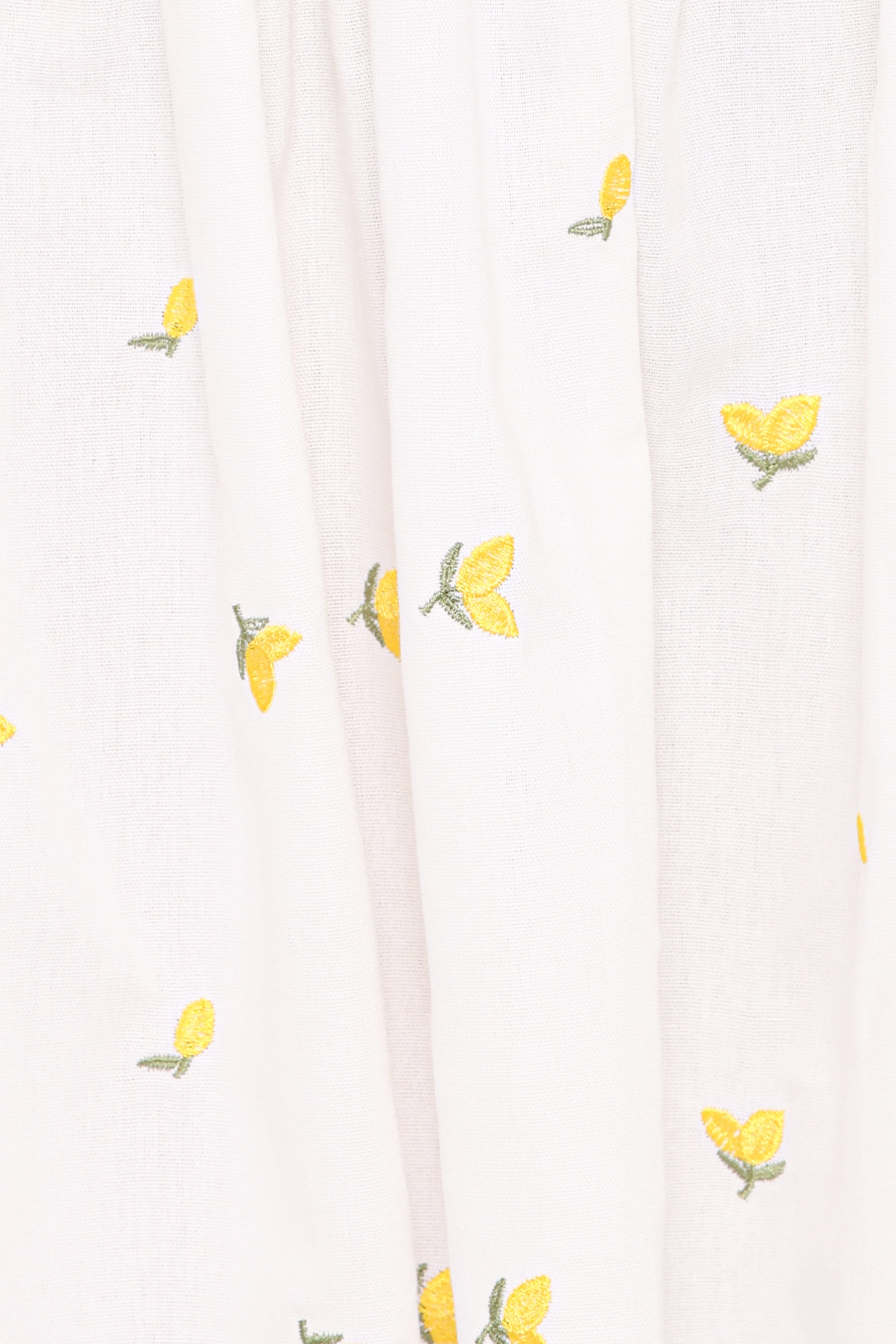 DRESSES Madeline Mini Dress - Embroidered Lemons
