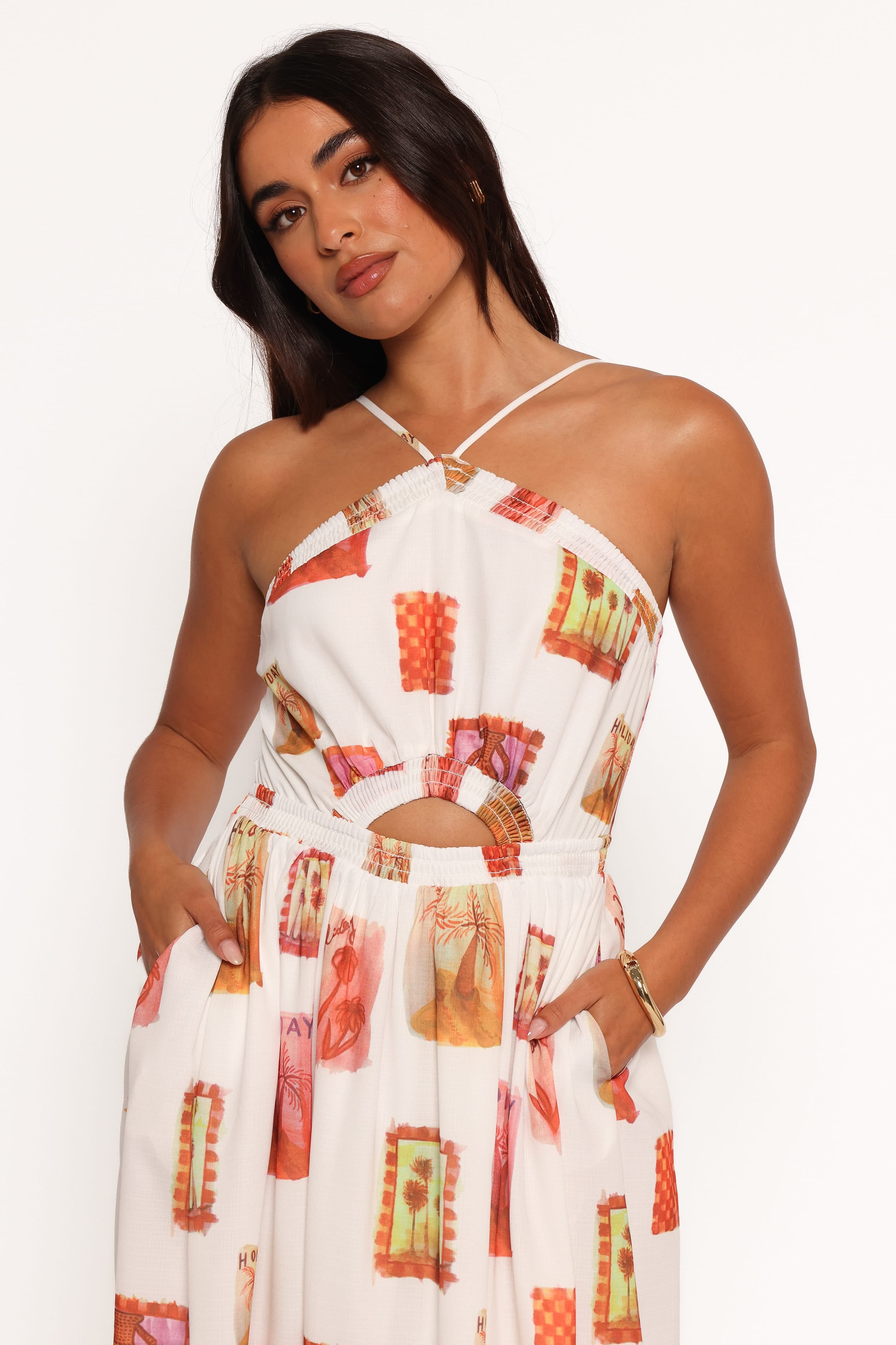 DRESSES Madi Maxi Dress - White Multi
